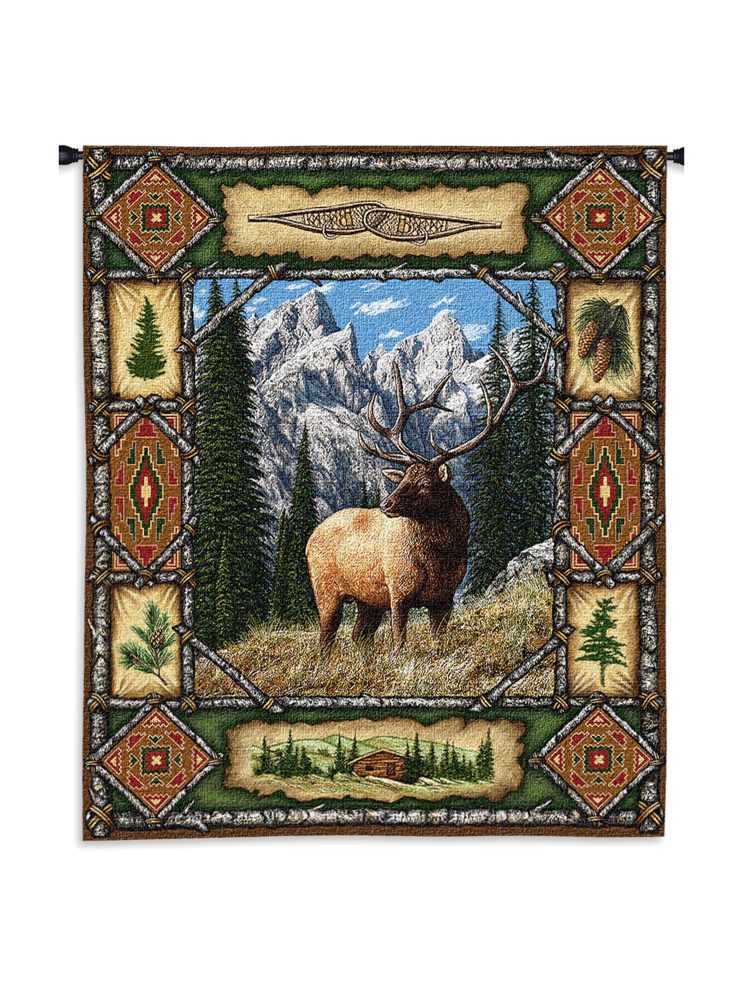 Elk Lodge Wall Tapestry