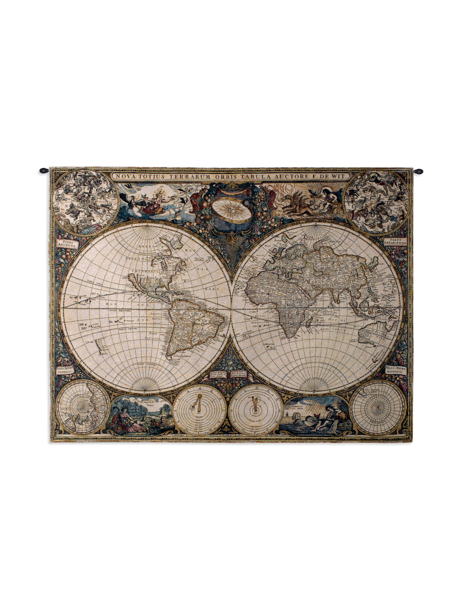 Old World Map Wall Tapestry