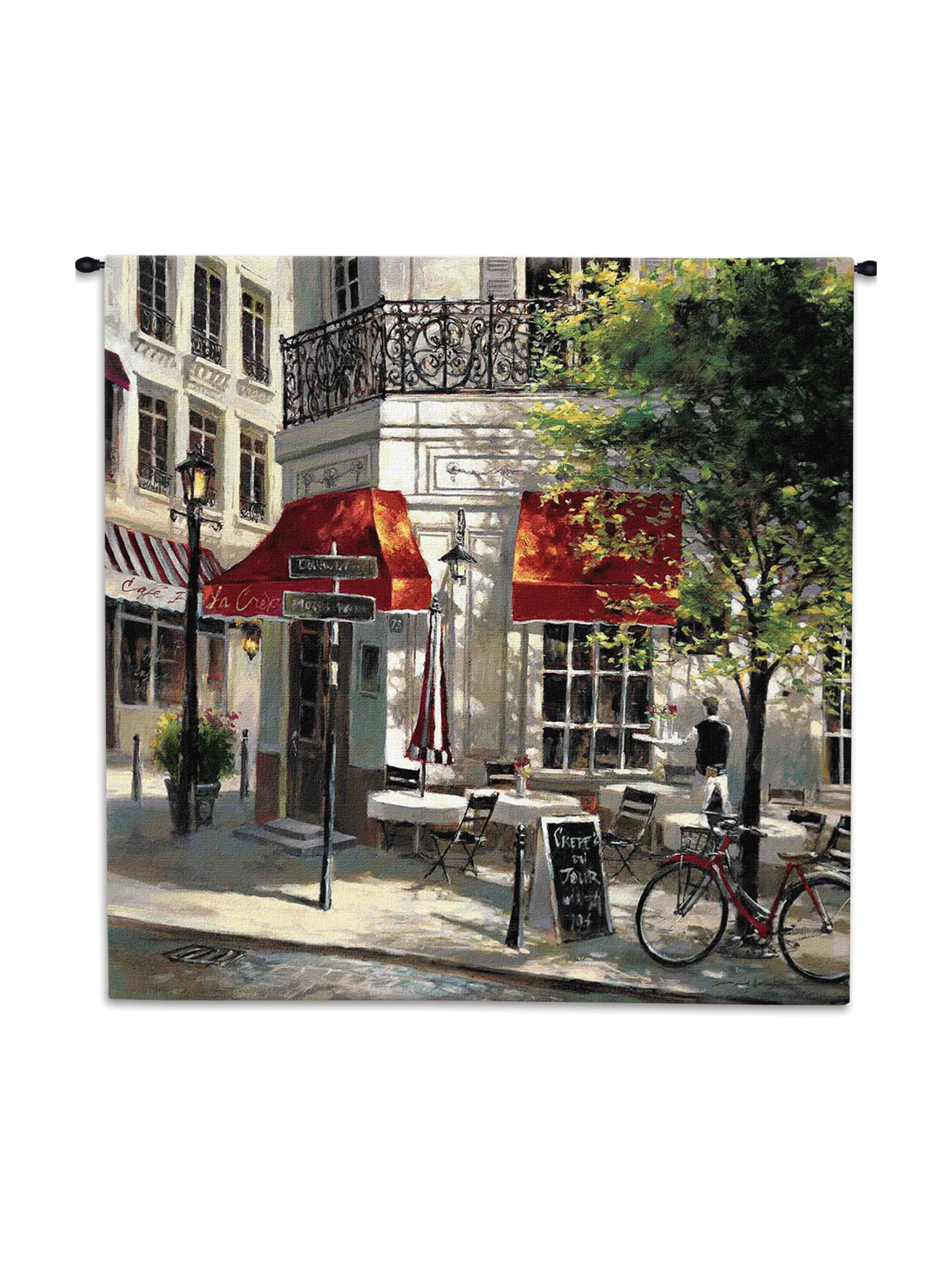 Corner Cafe Wall Tapestry