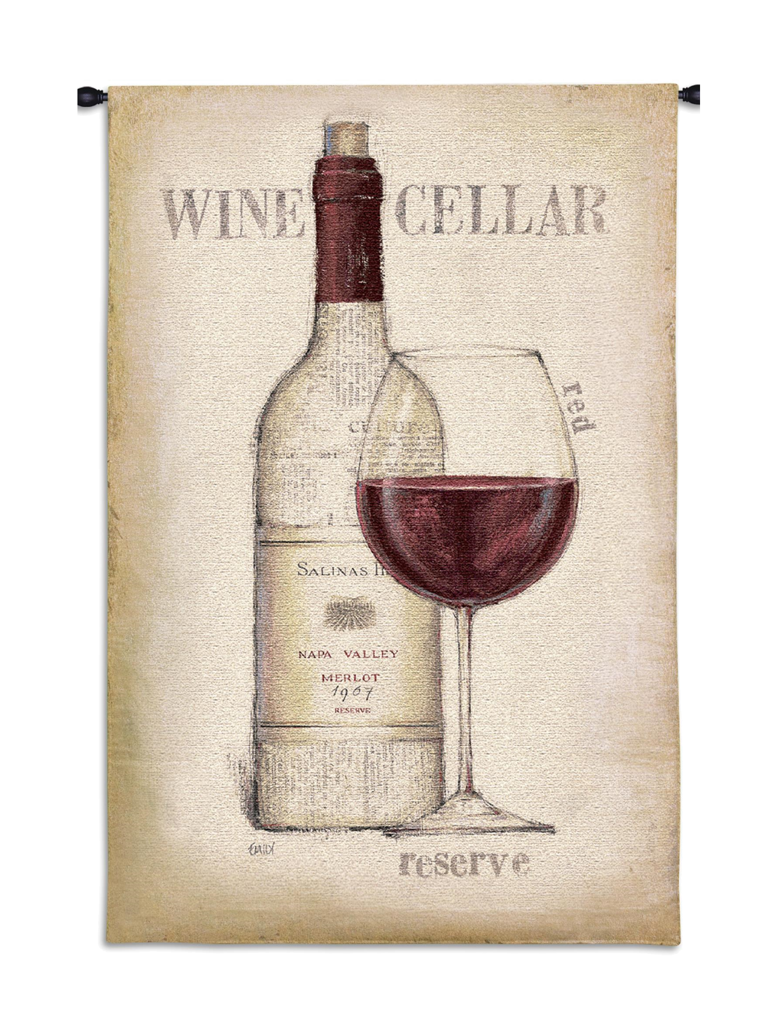 Wine Cellar Wall Tapestry