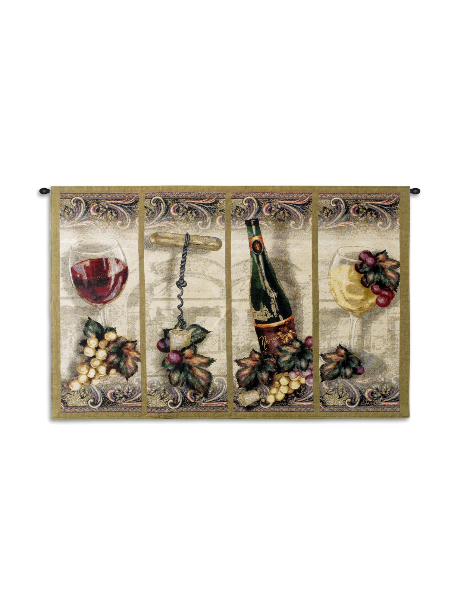 Nouveau Wine Wall Tapestry