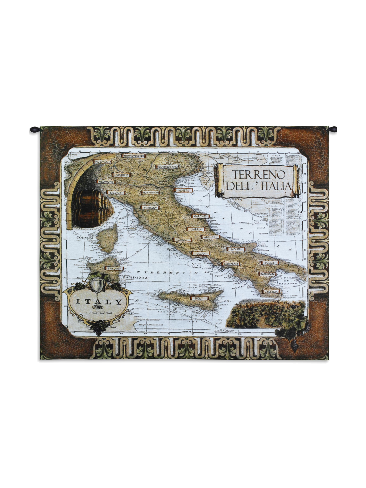 Italian Wine Country Wall Tapestry