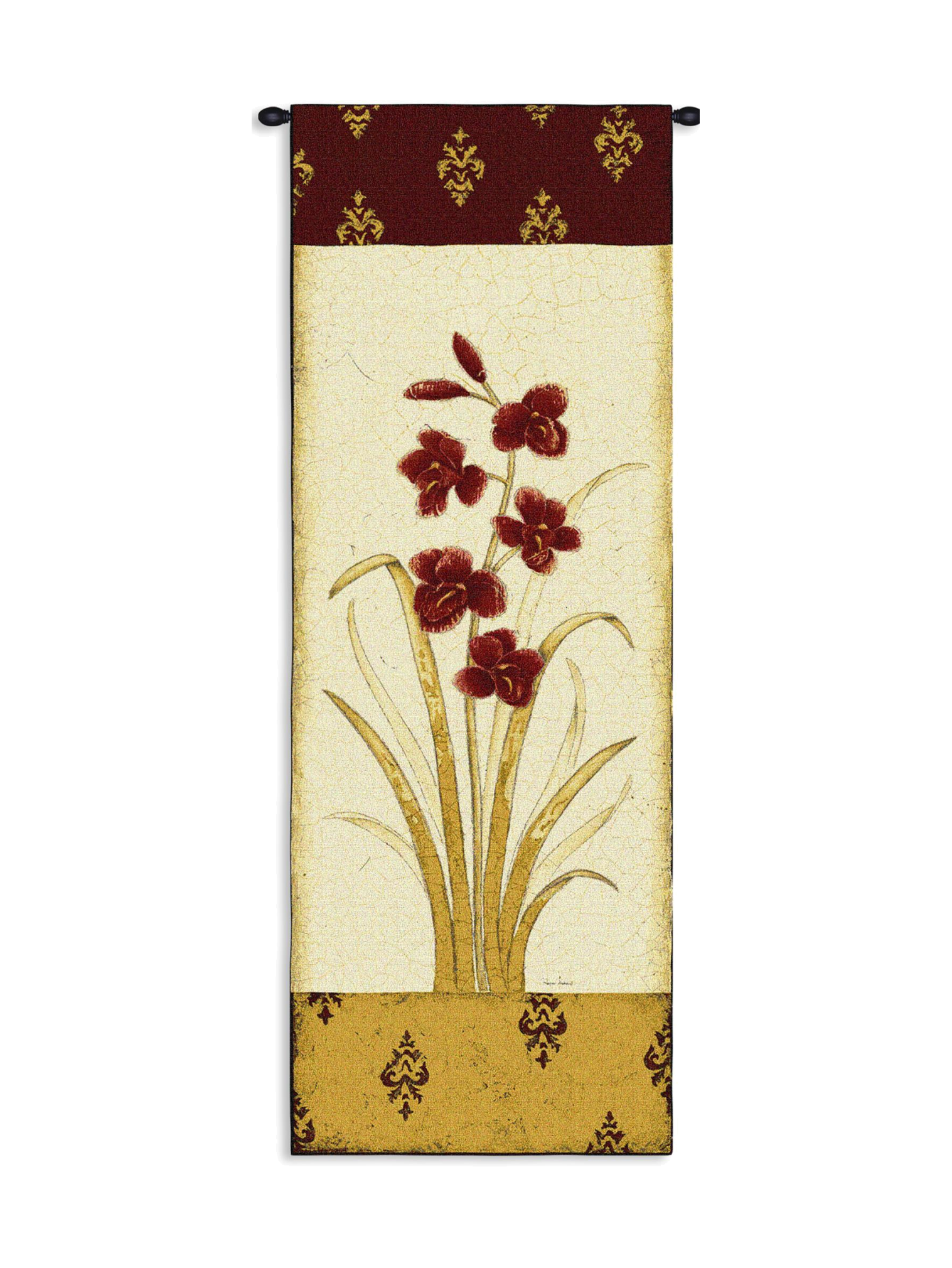 Kimono Orchid Crim I Wall Tapestry