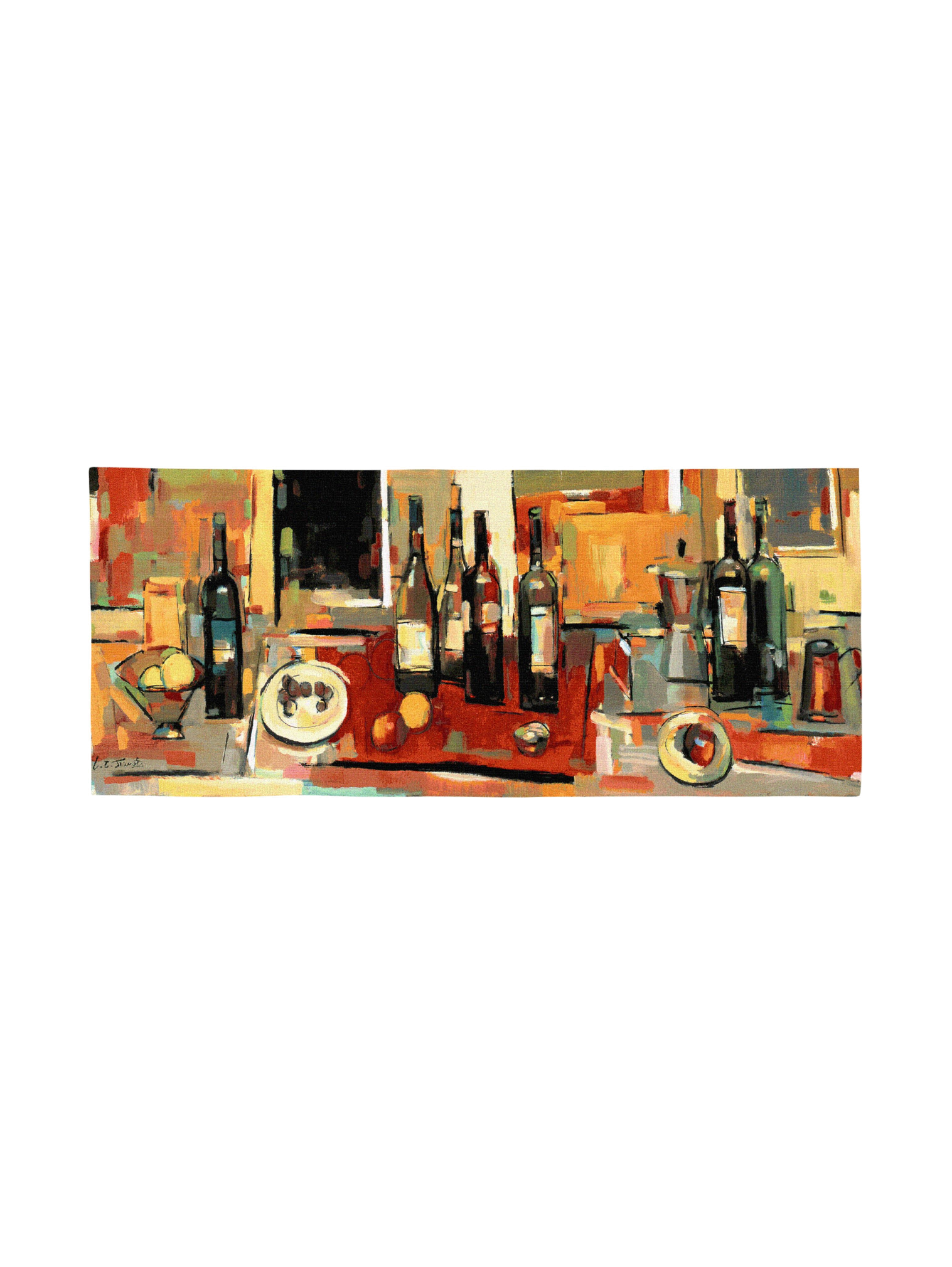 Vin Rouge Panel Wall Tapestry