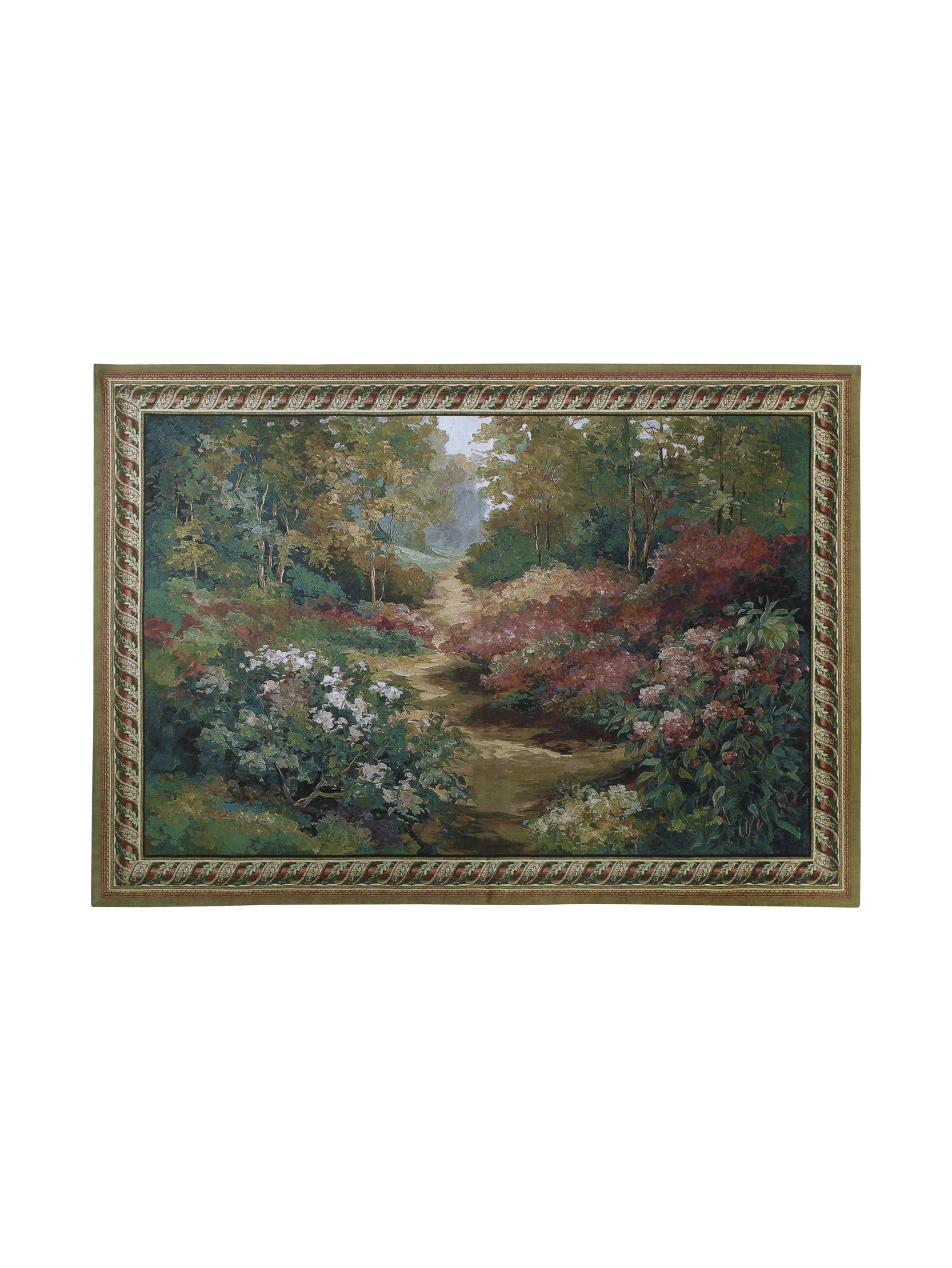Along The Garden Path Wall Tapestry