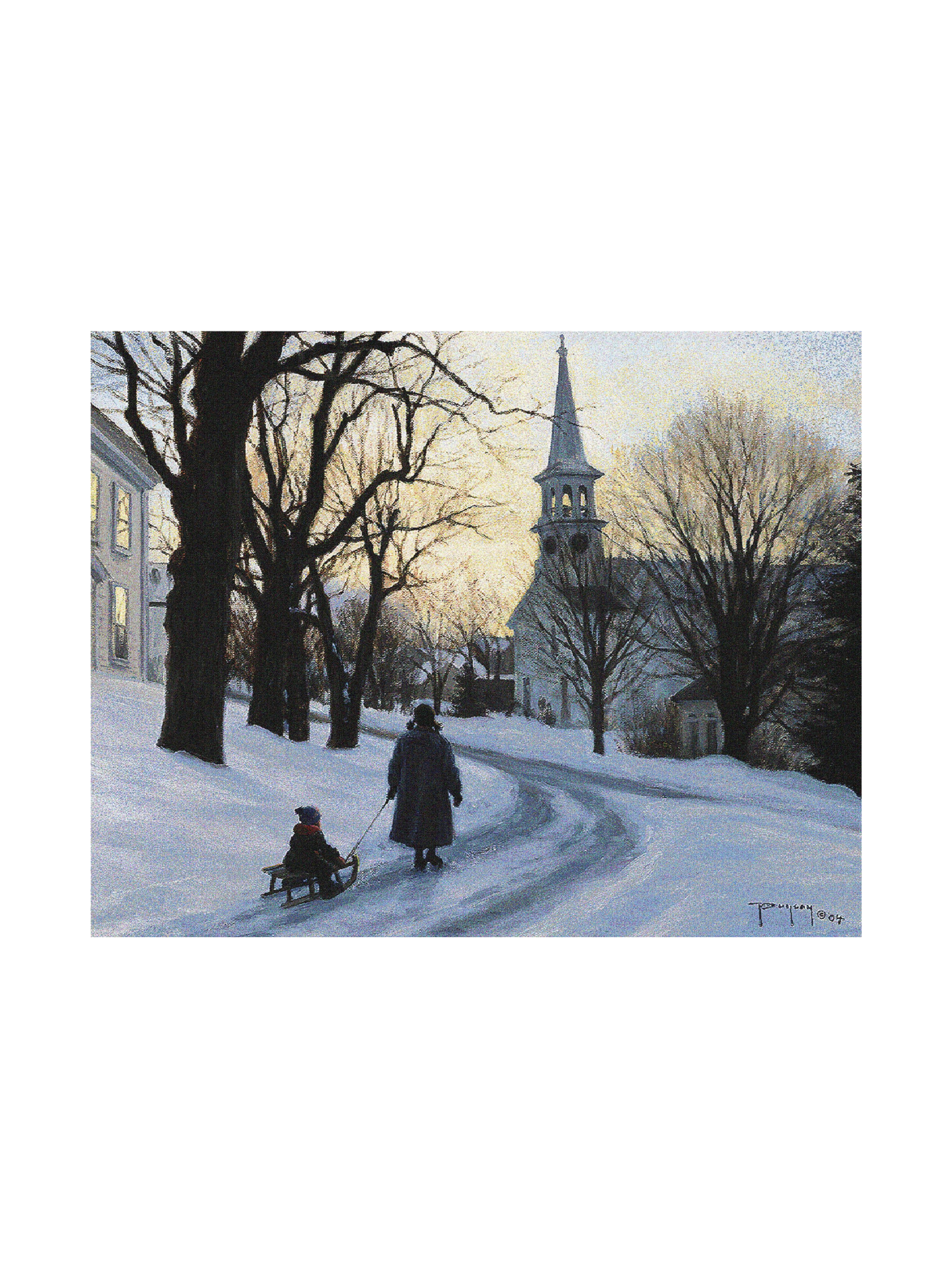 Winters Eve Wall Tapestry