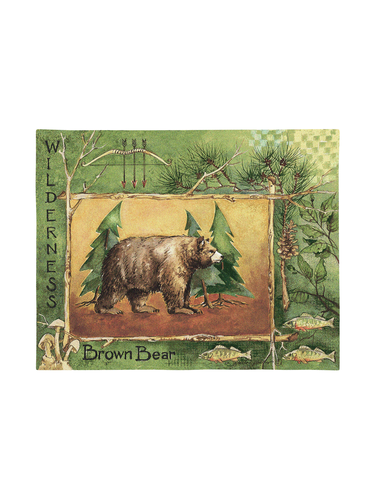 Brown Bear Wall Tapestry