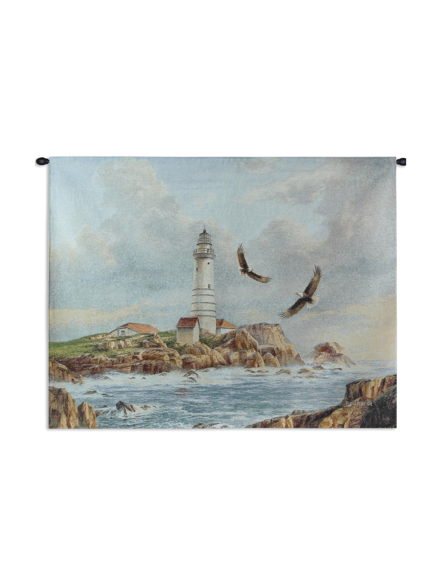 Boston Lighthouse Wall Tapestry