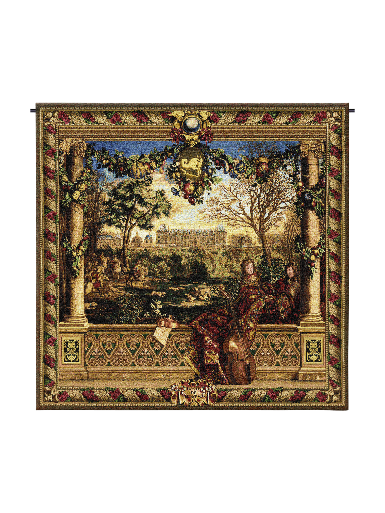 Le Chateau De Monceau Wall Tapestry