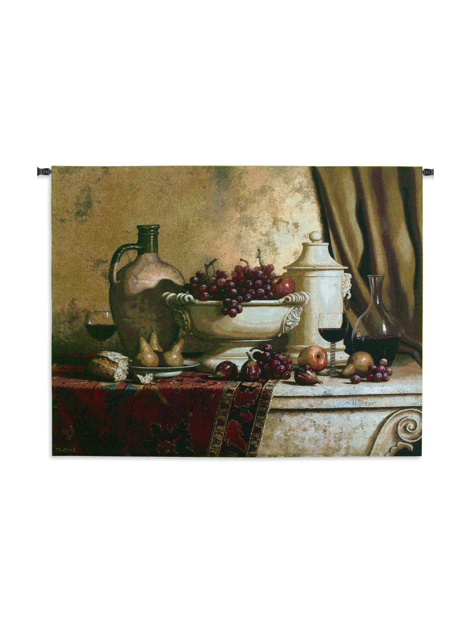 Italian Feast Large Wall Tapestry
