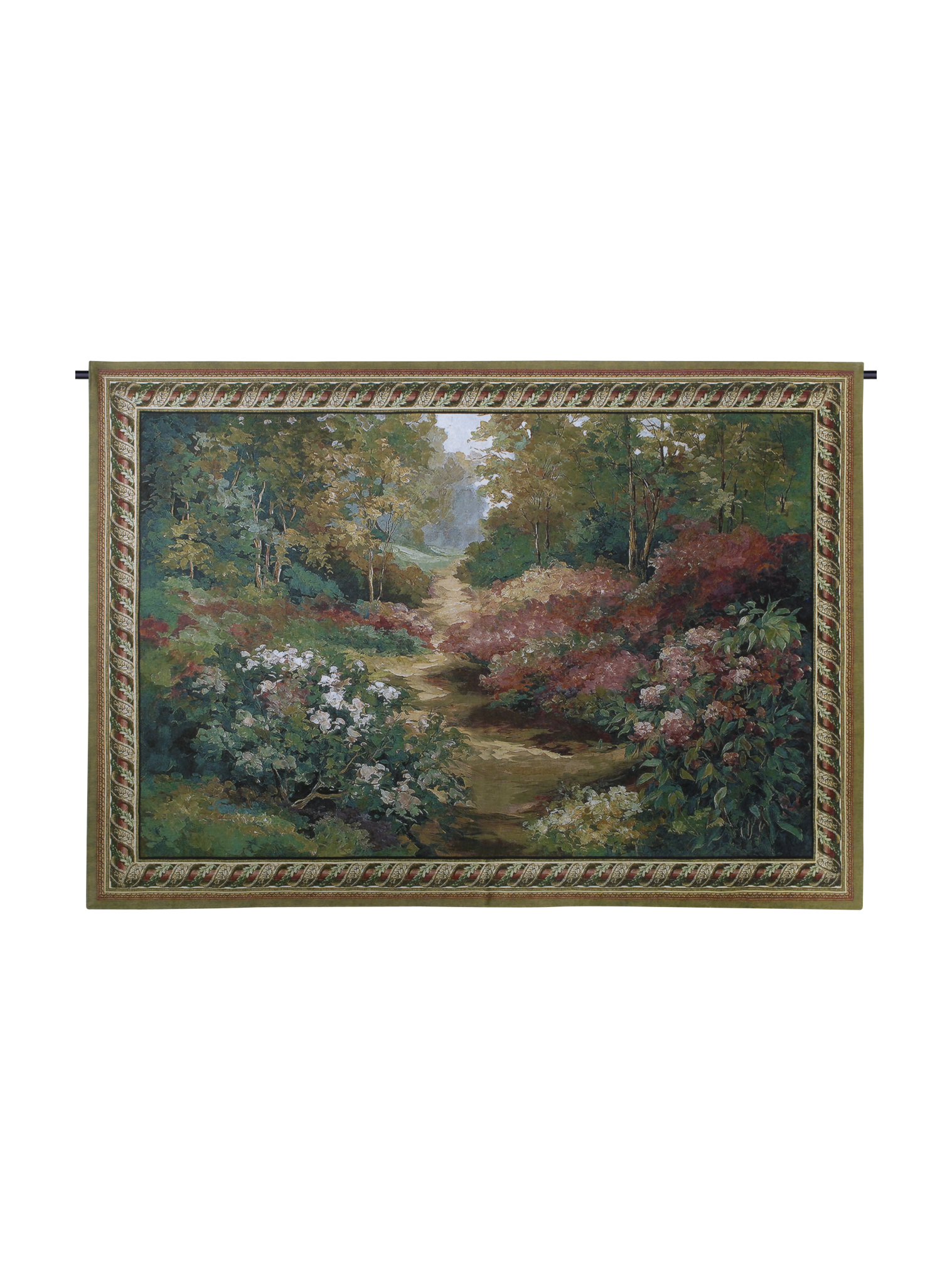 Along The Garden Path Wall Tapestry