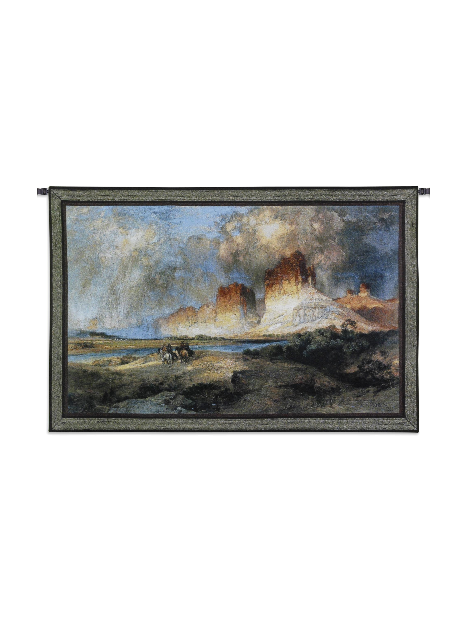 Cliffs Of The Upper Colorado River, Wyoming Territory Wall Tapestry