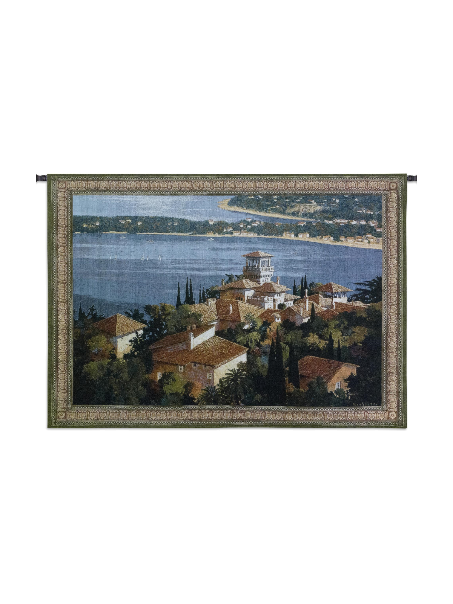 Garden On The Cote D'azur Large Wall Tapestry