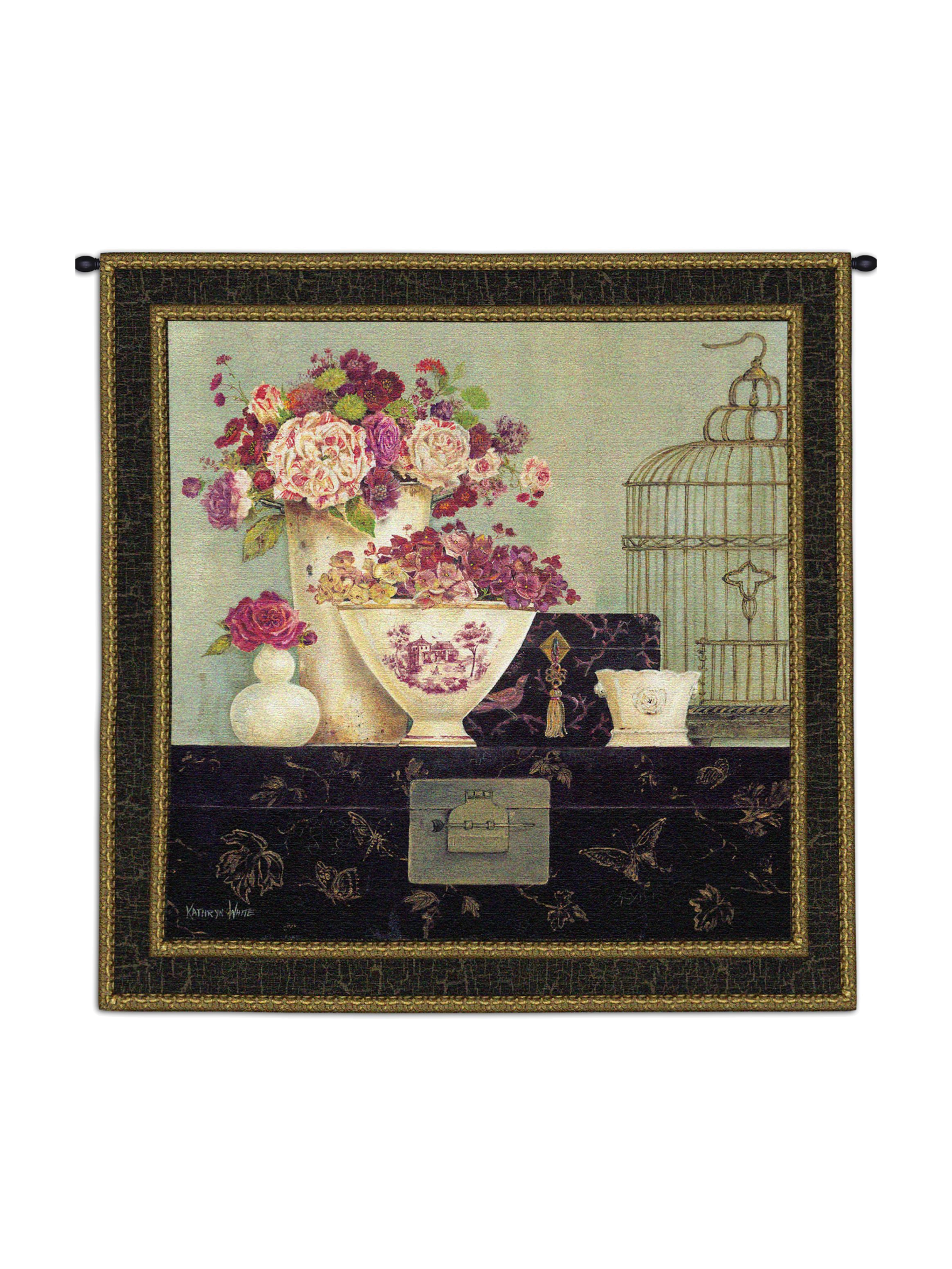Butterfly Blossoms Wall Tapestry