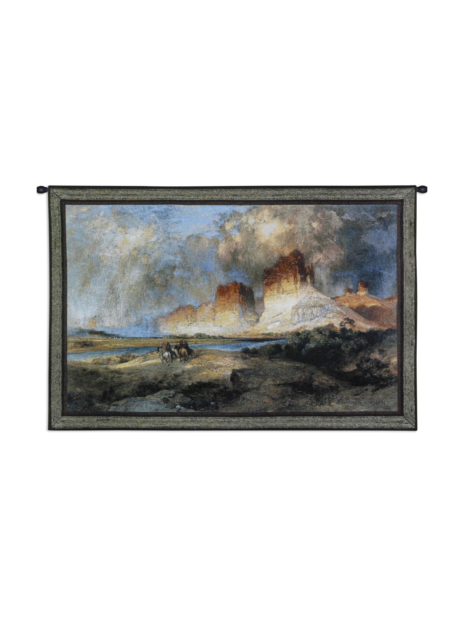 Cliffs Of The Upper Colorado River, Wyoming Territory Wall Tapestry