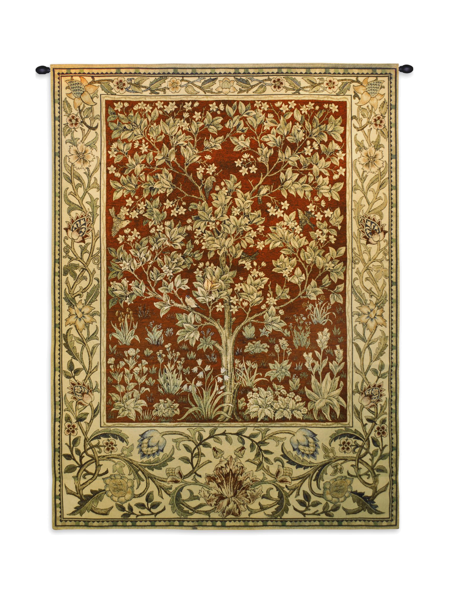 Tree Of Life Ruby Large Wall Tapestry