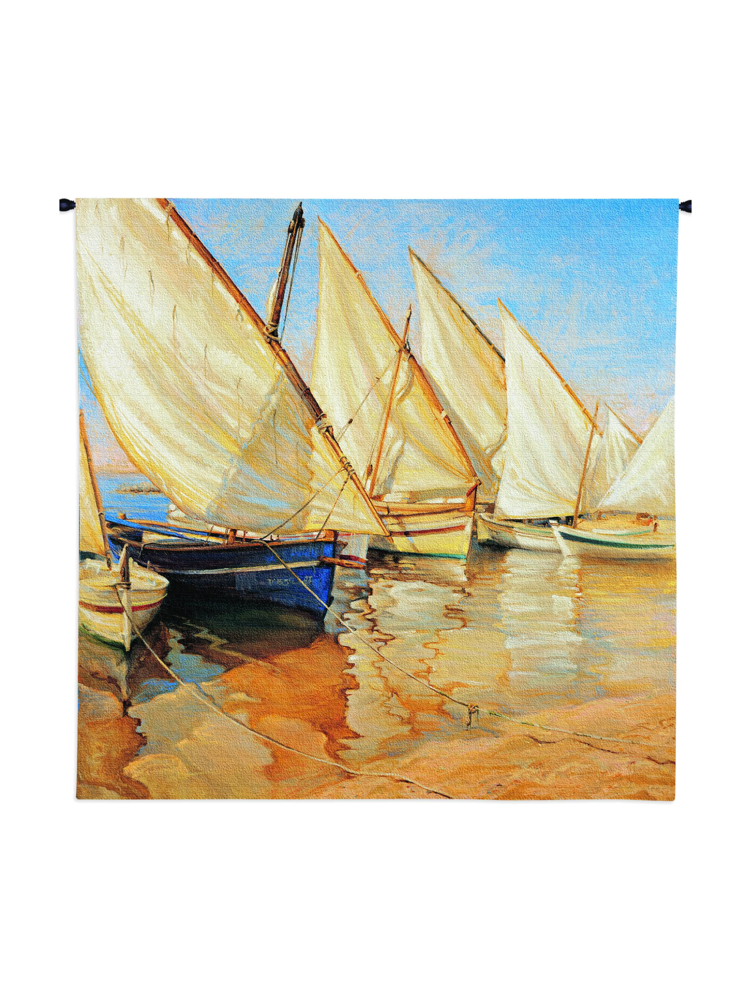 White Sails I Medium Wall Tapestry
