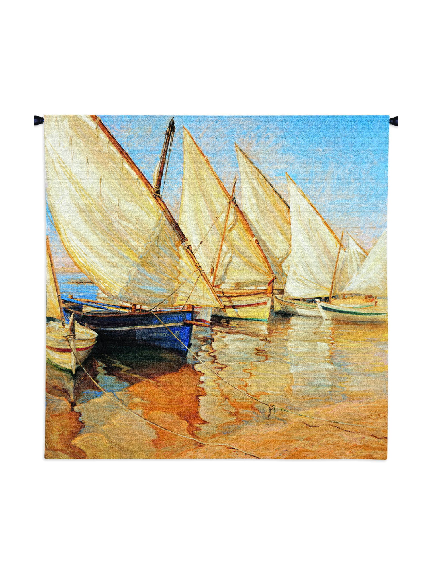 White Sails I Small Wall Tapestry