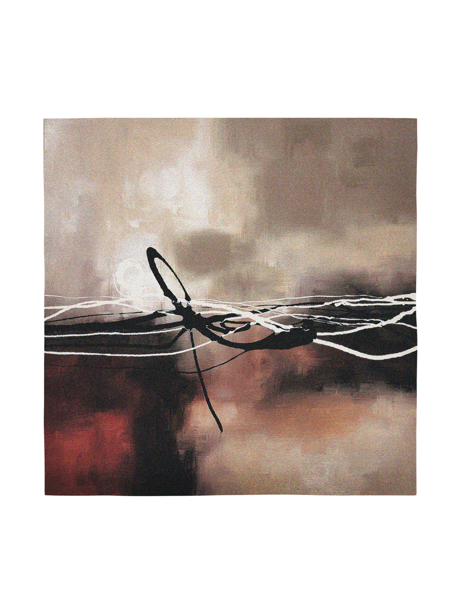 Symphony In Red And Khaki Ii Wall Tapestry