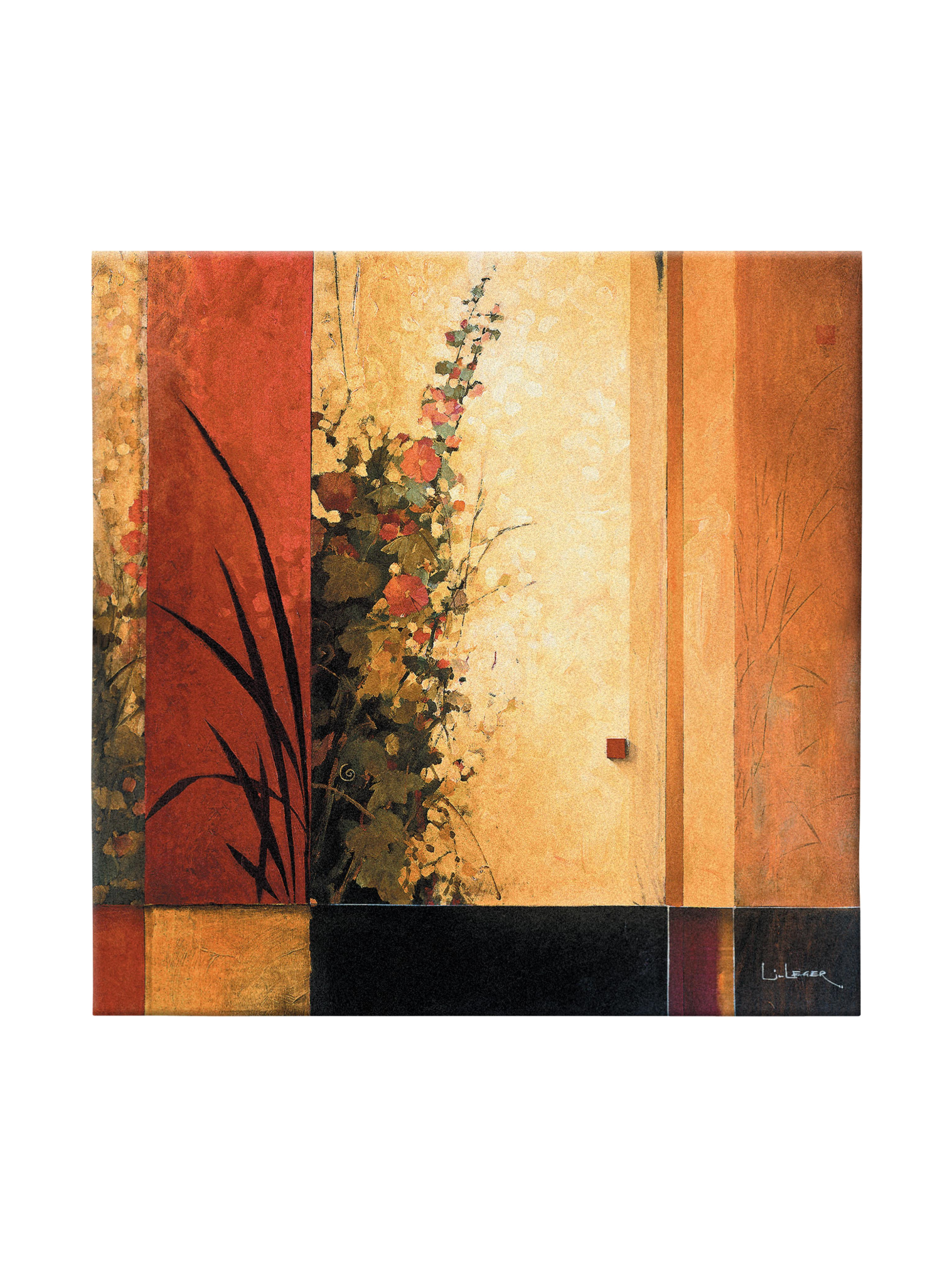 Hollyhock Garden Ii Small Wall Tapestry