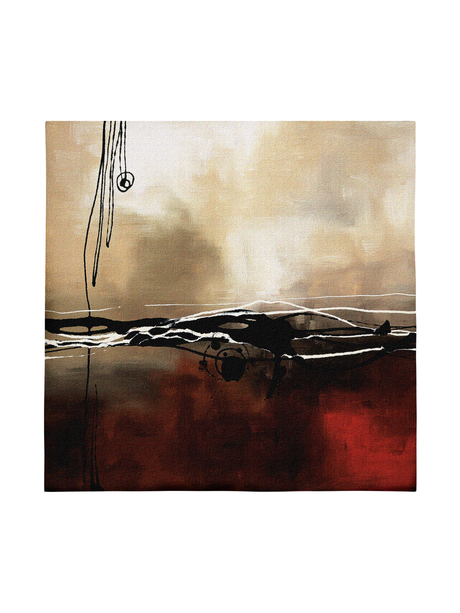 Symphony In Red And Khaki I Wall Tapestry