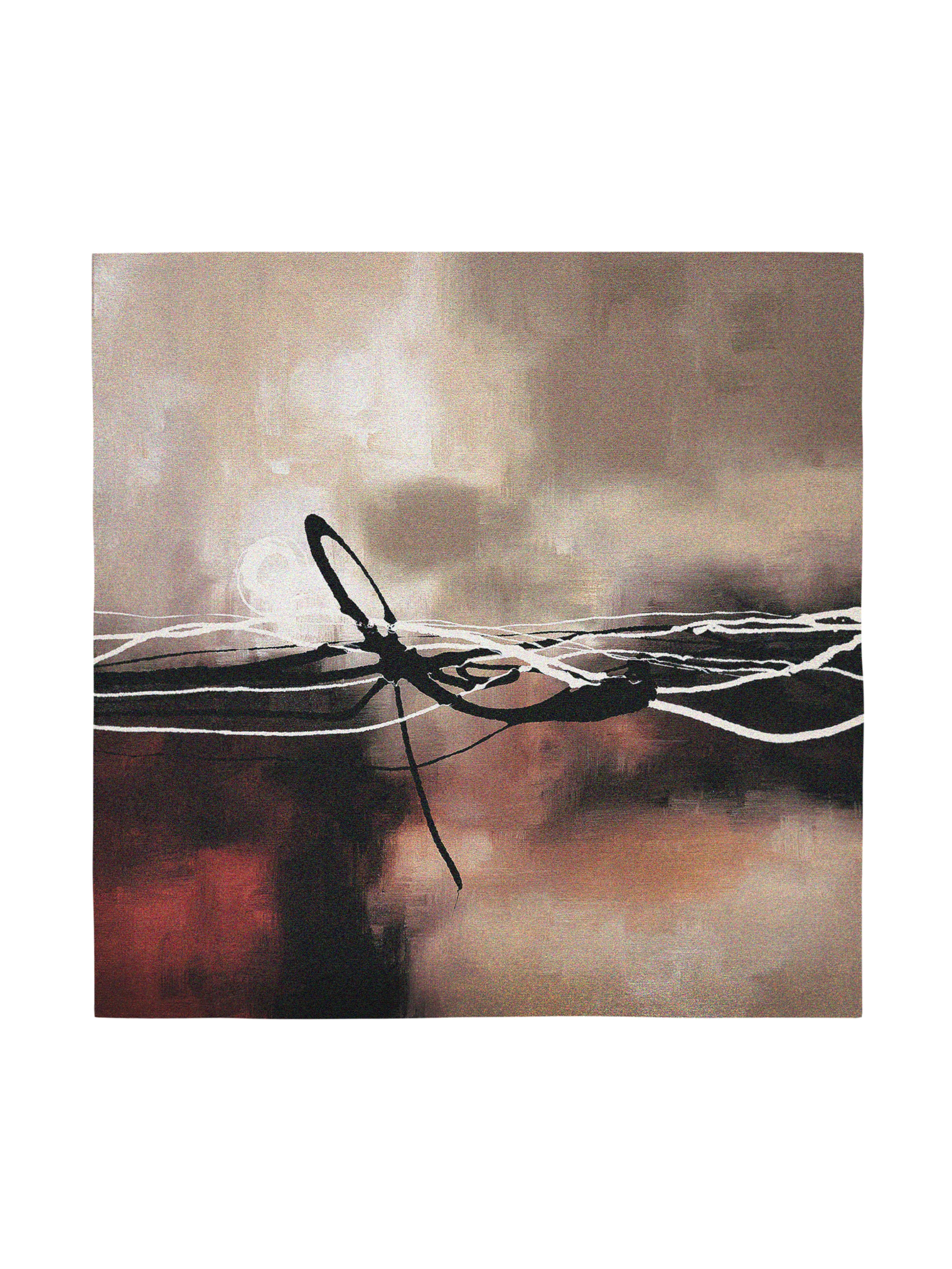Symphony In Red And Khaki Ii Wall Tapestry
