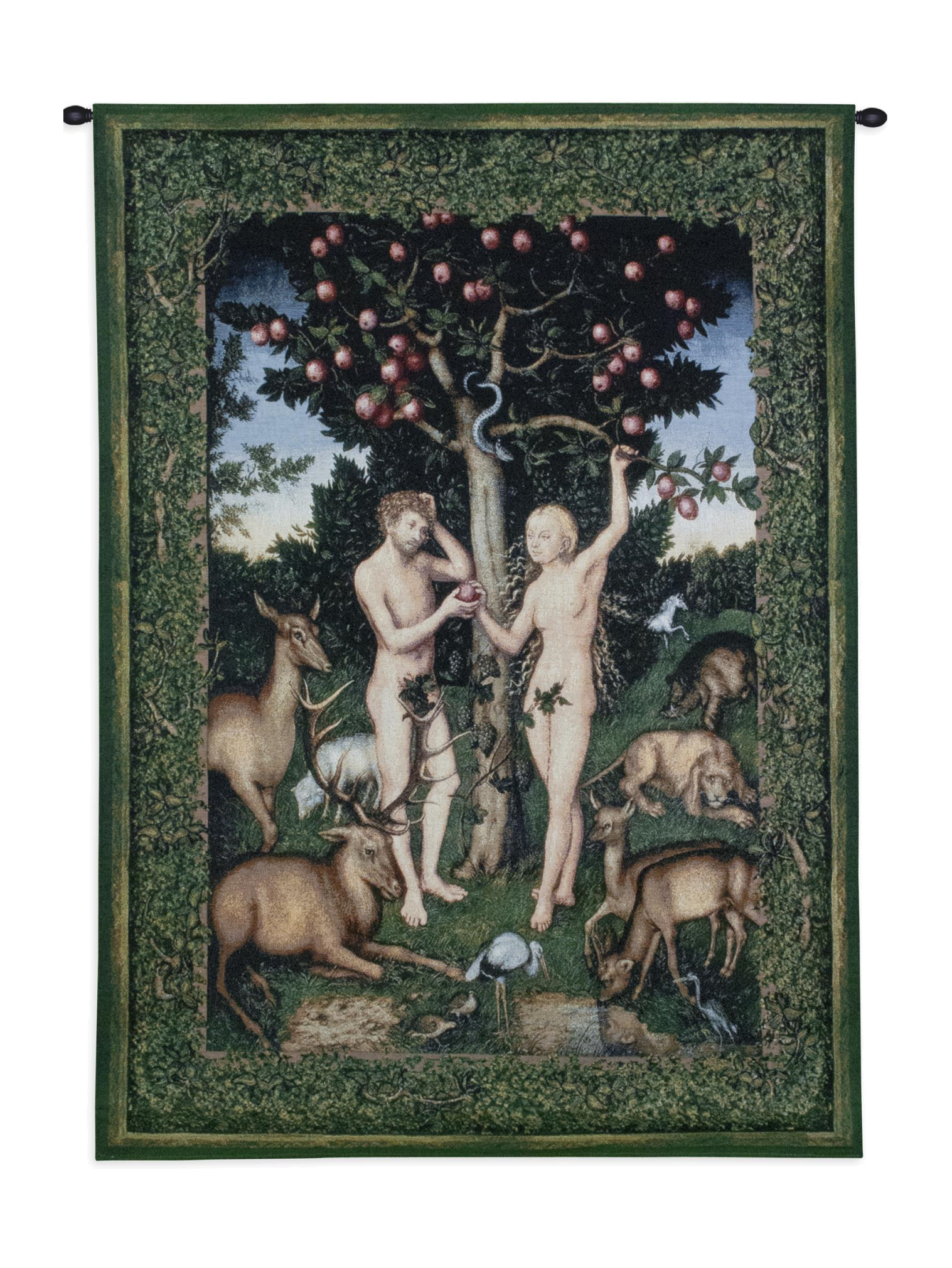 Adam And Eve Wall Tapestry