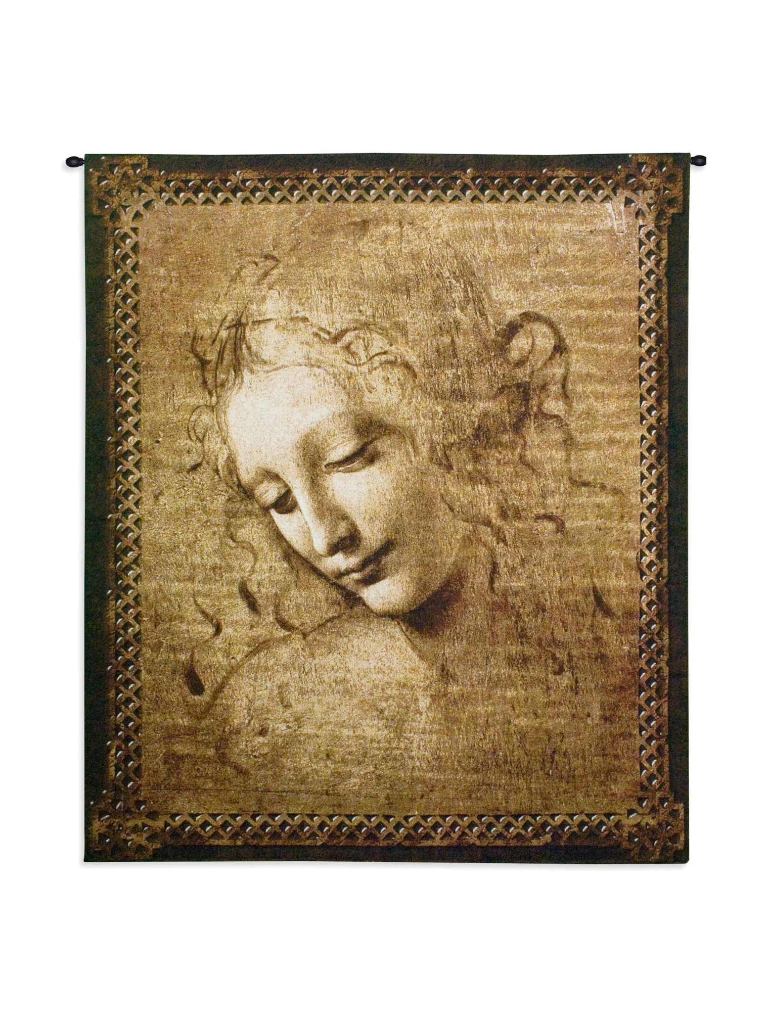 Head Of A Woman Wall Tapestry