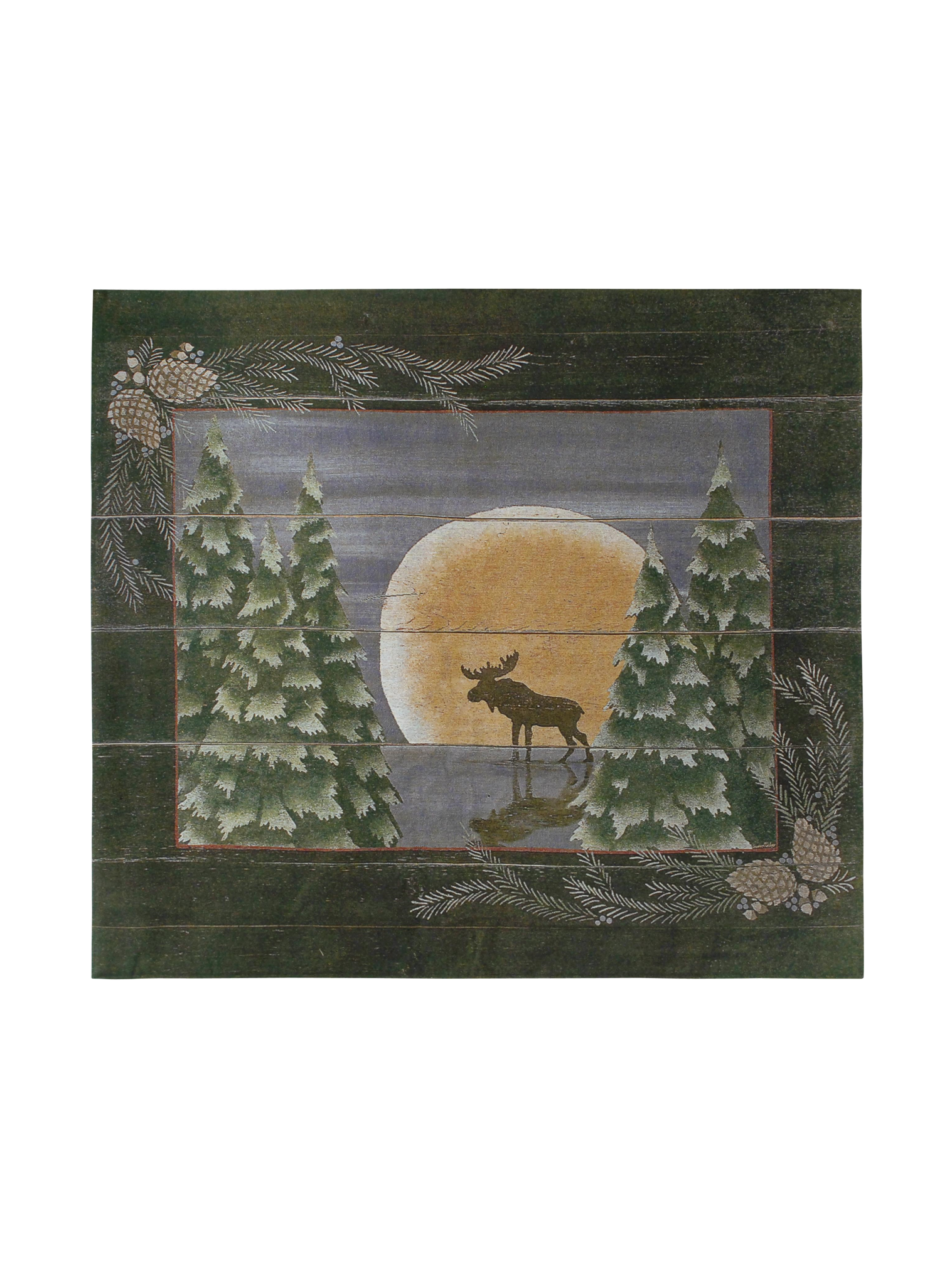 Moonlight Moose Small Wall Tapestry