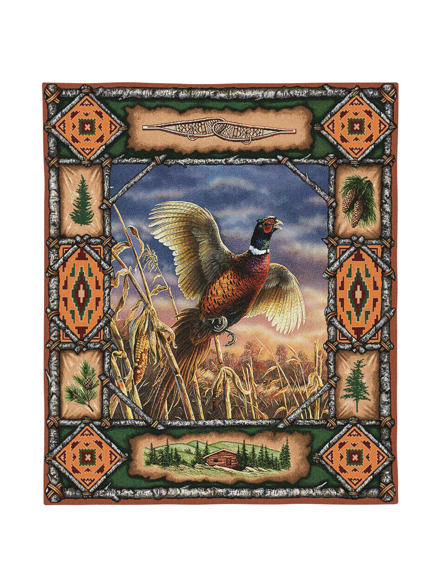 Pheasant Lodge Wall Tapestry