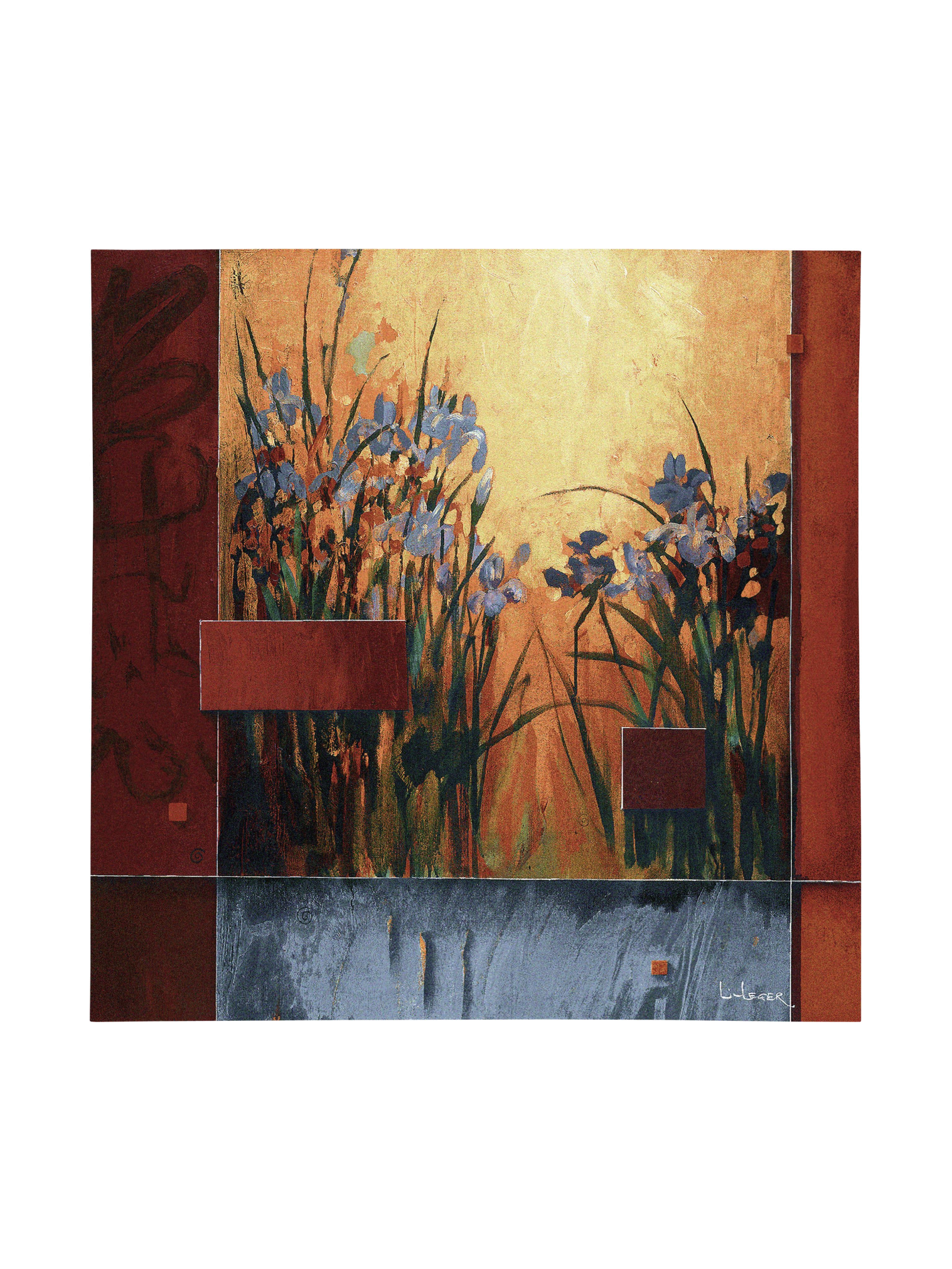 Iris Sunrise Wall Tapestry