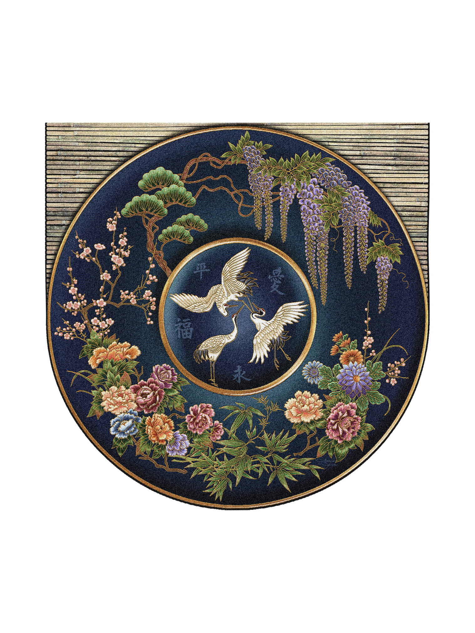 Cloisonne Lapis Wall Tapestry
