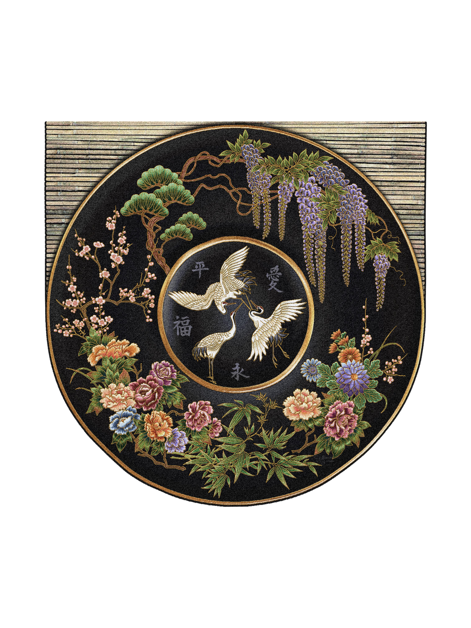 Cloisonne Jet Wall Tapestry