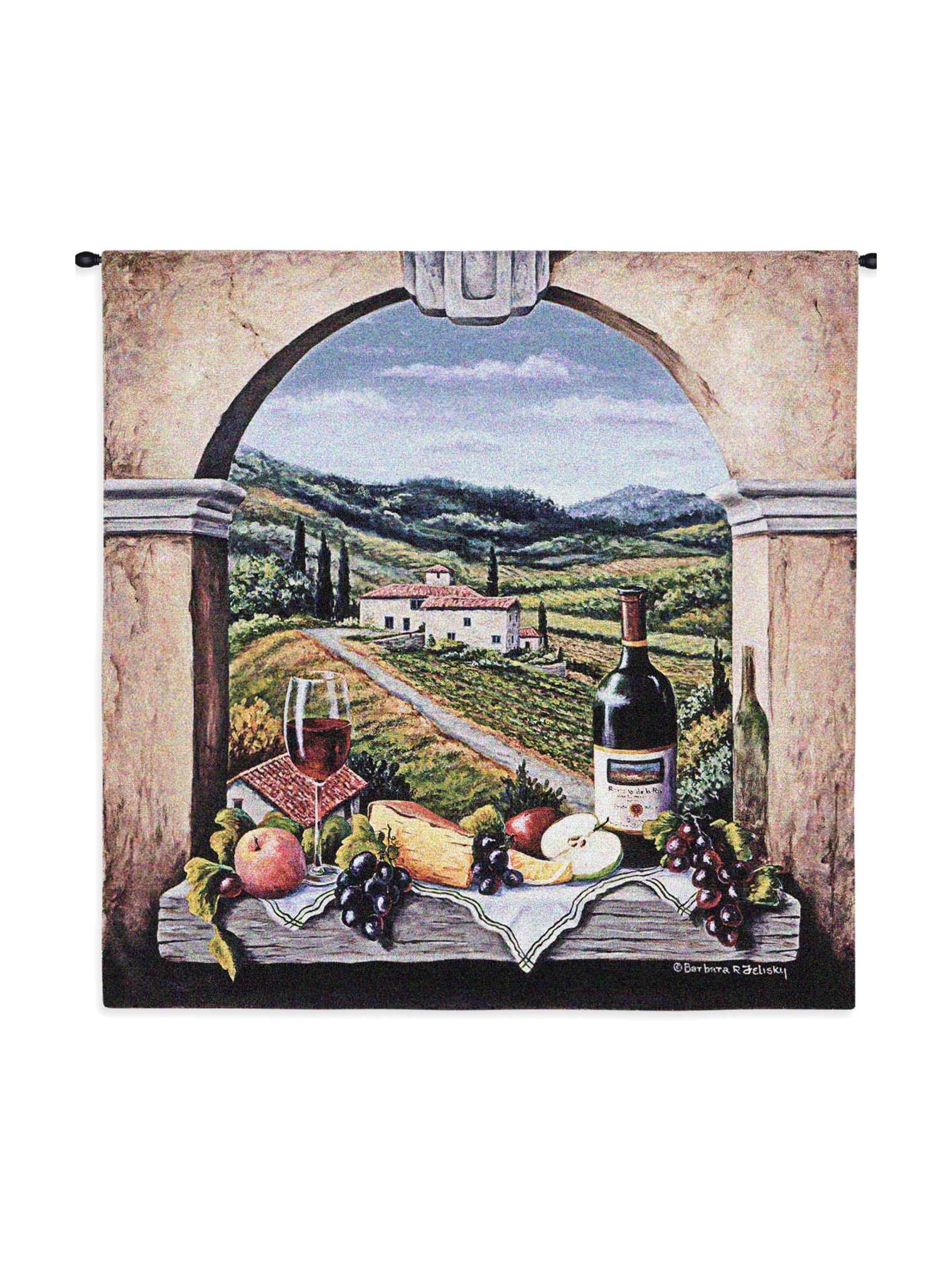 Vineyard Road Wall Tapestry