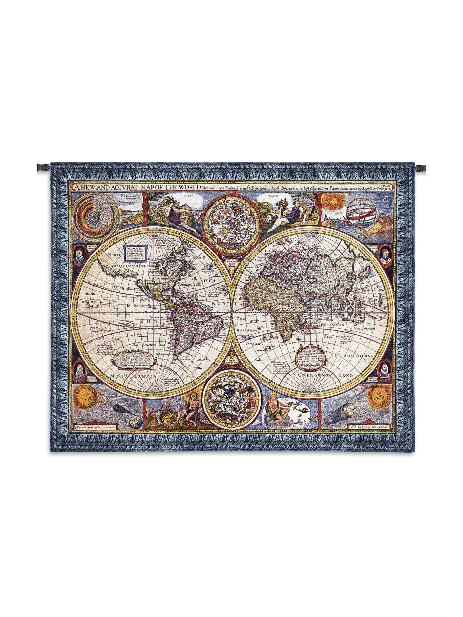 A New And Accurate Map Wall Tapestry
