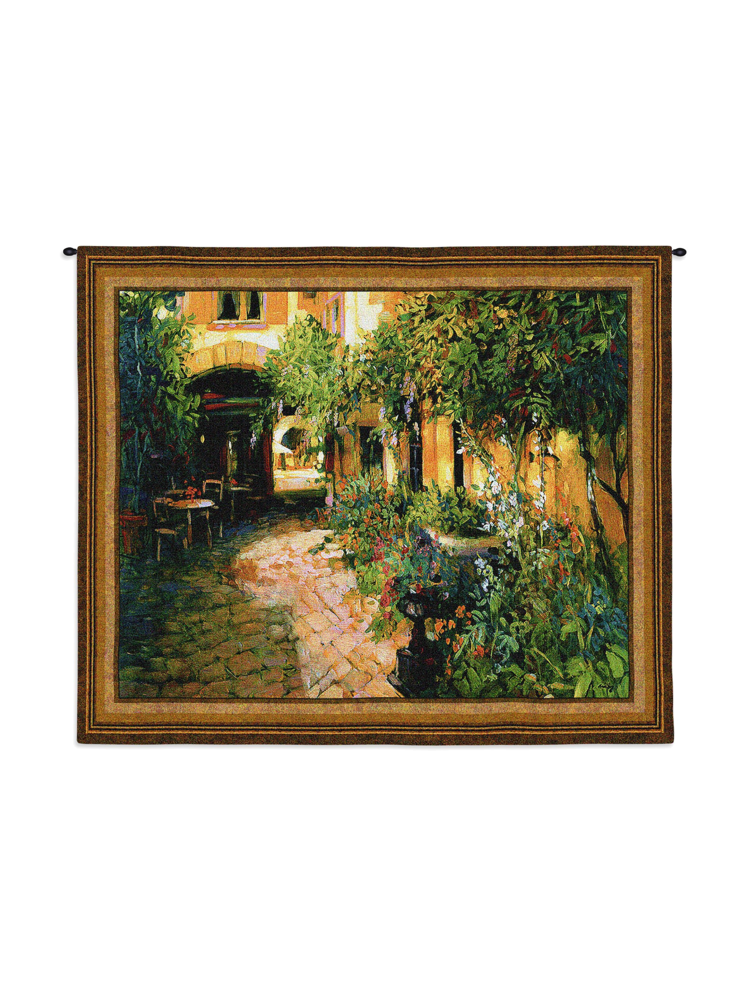 Courtyard Alsace Medium Wall Tapestry