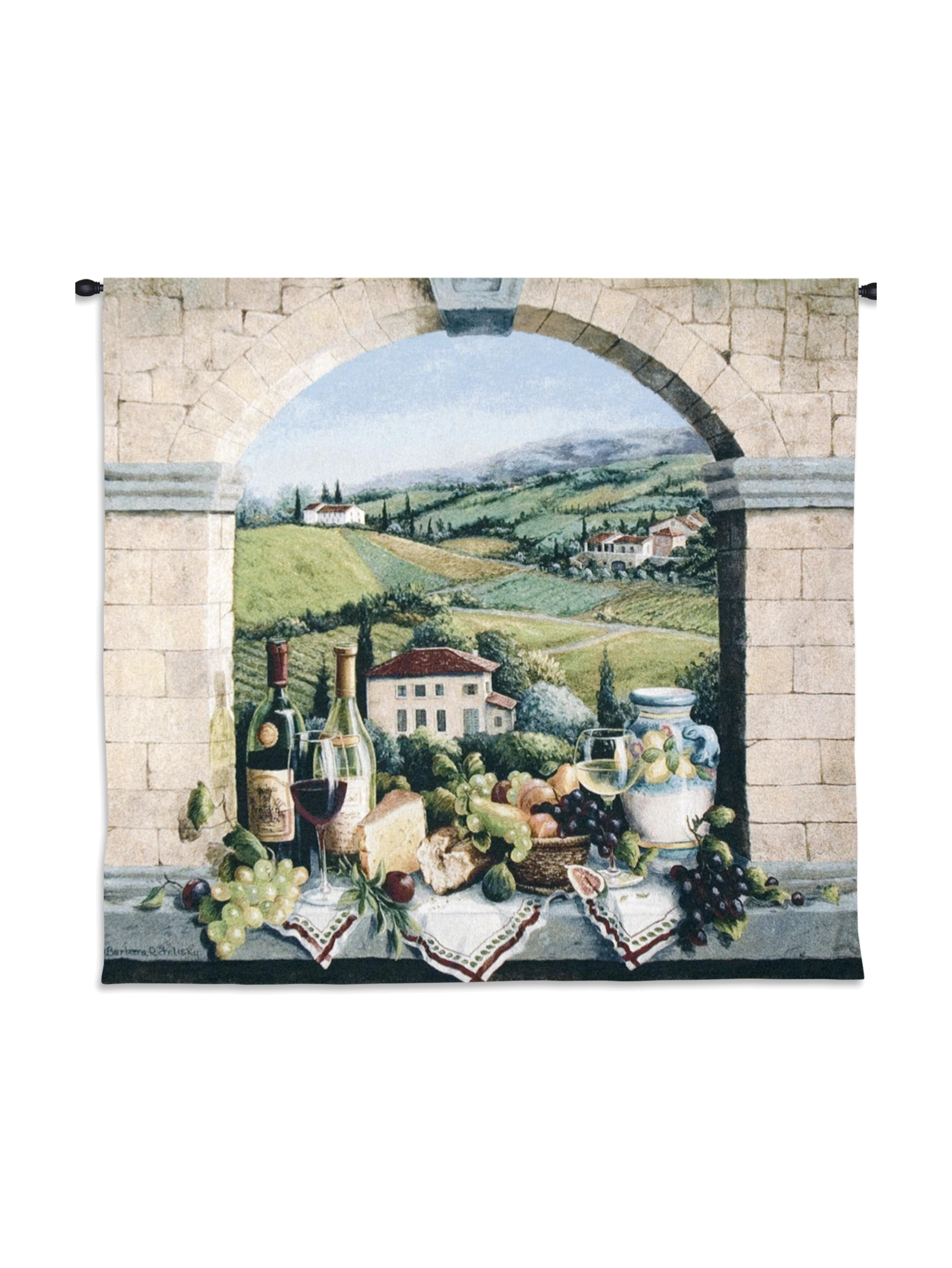 Vino De Tuscany Medium Wall Tapestry