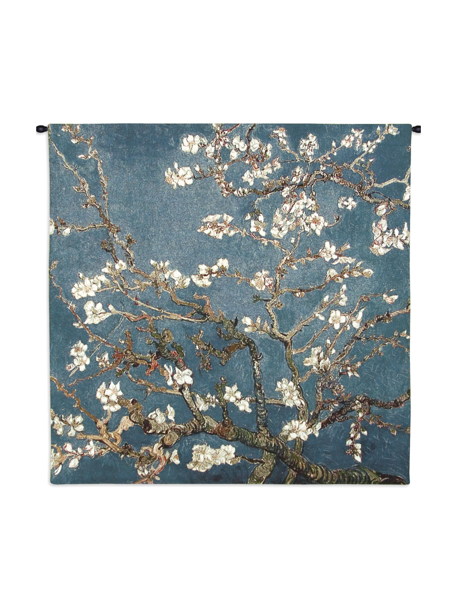 Blossoming Almond Tree Wall Tapestry