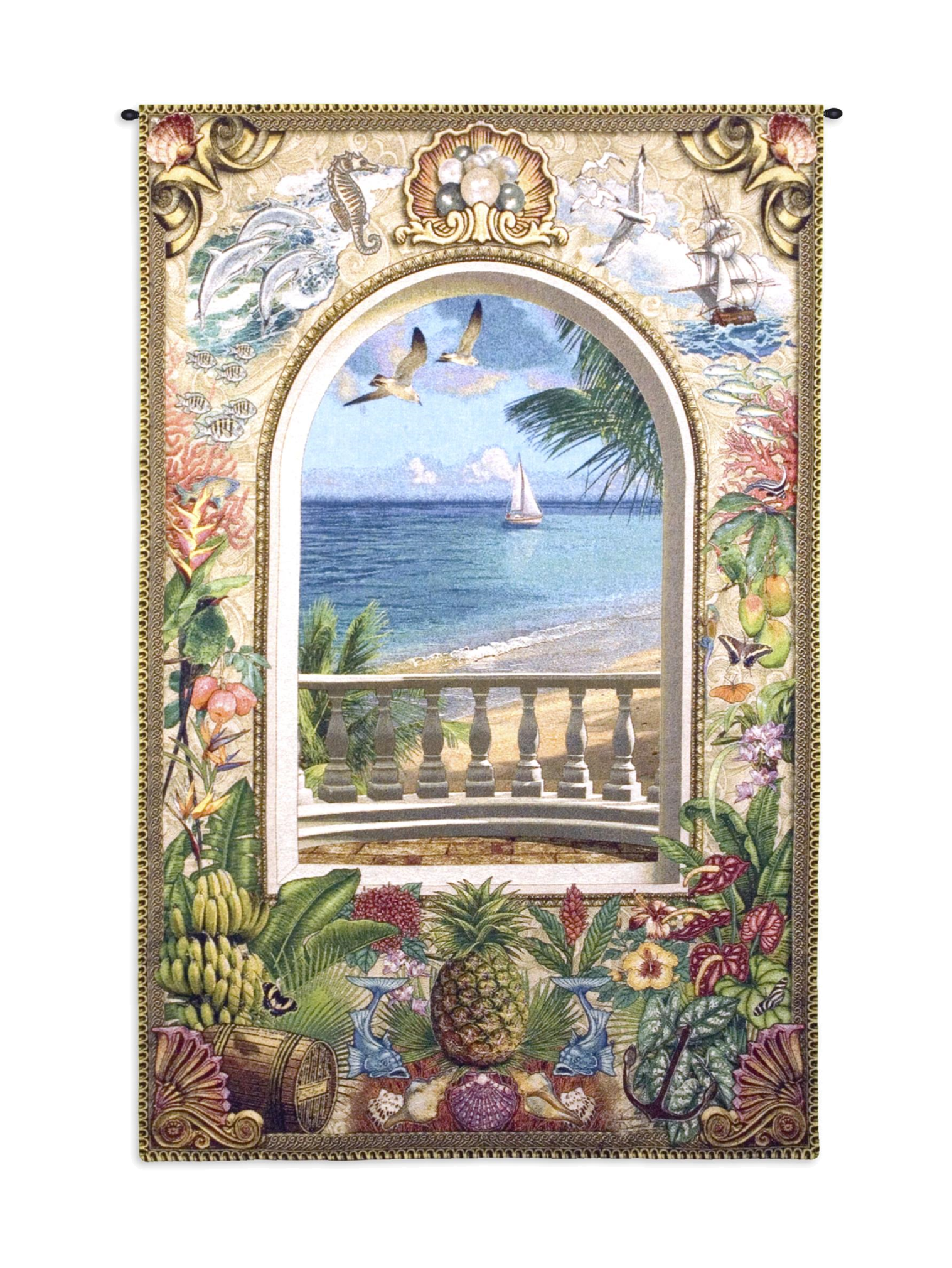 Wish You Were Here Large Wall Tapestry