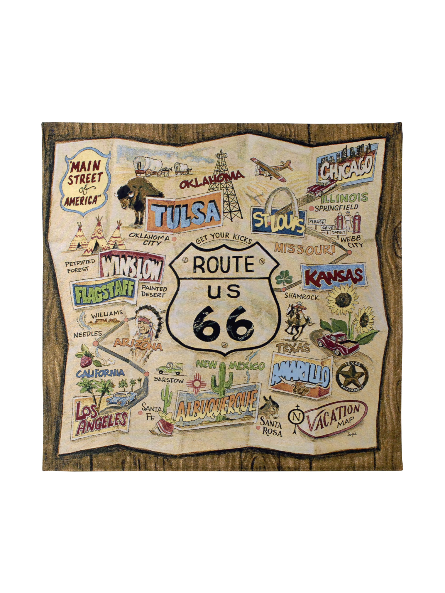 Route 66 Wall Tapestry