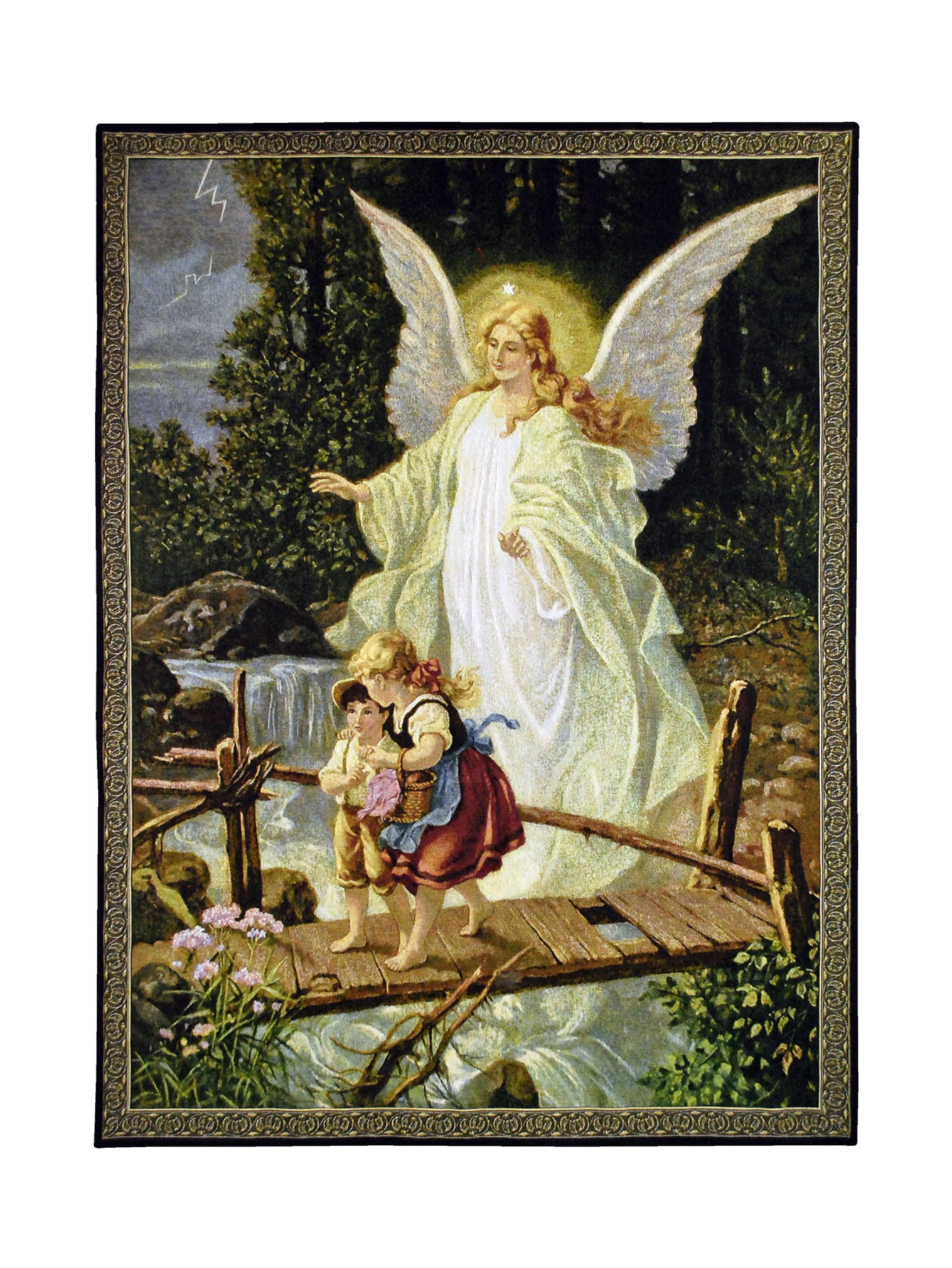 Guardian Angel 1900 Wall Tapestry