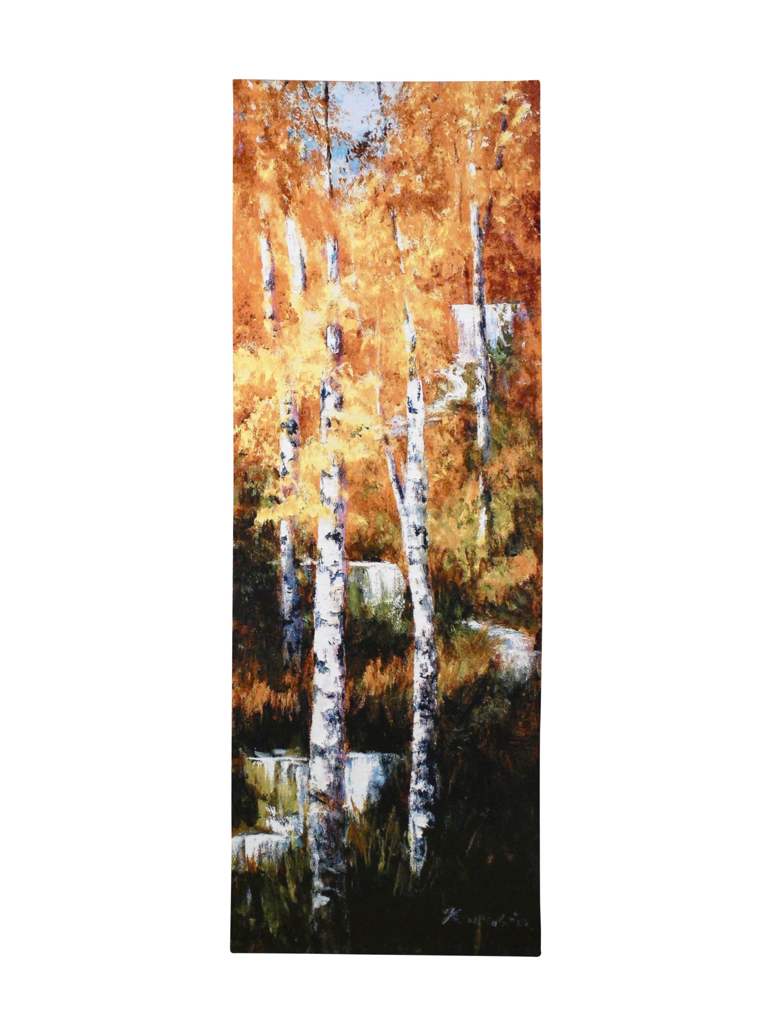 Autumn Birch Falls Wall Tapestry