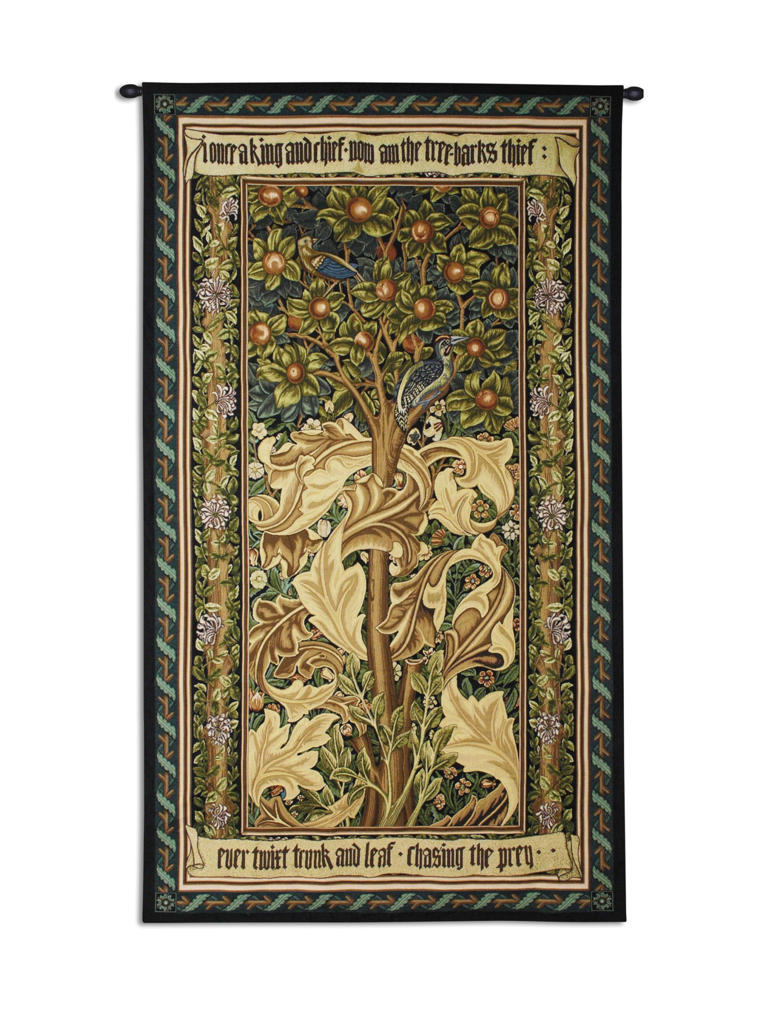 Woodpecker William Morris Wall Tapestry