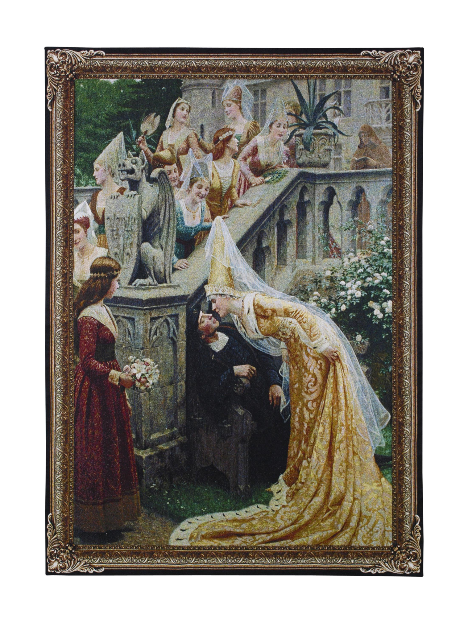 A Kiss Small Wall Tapestry