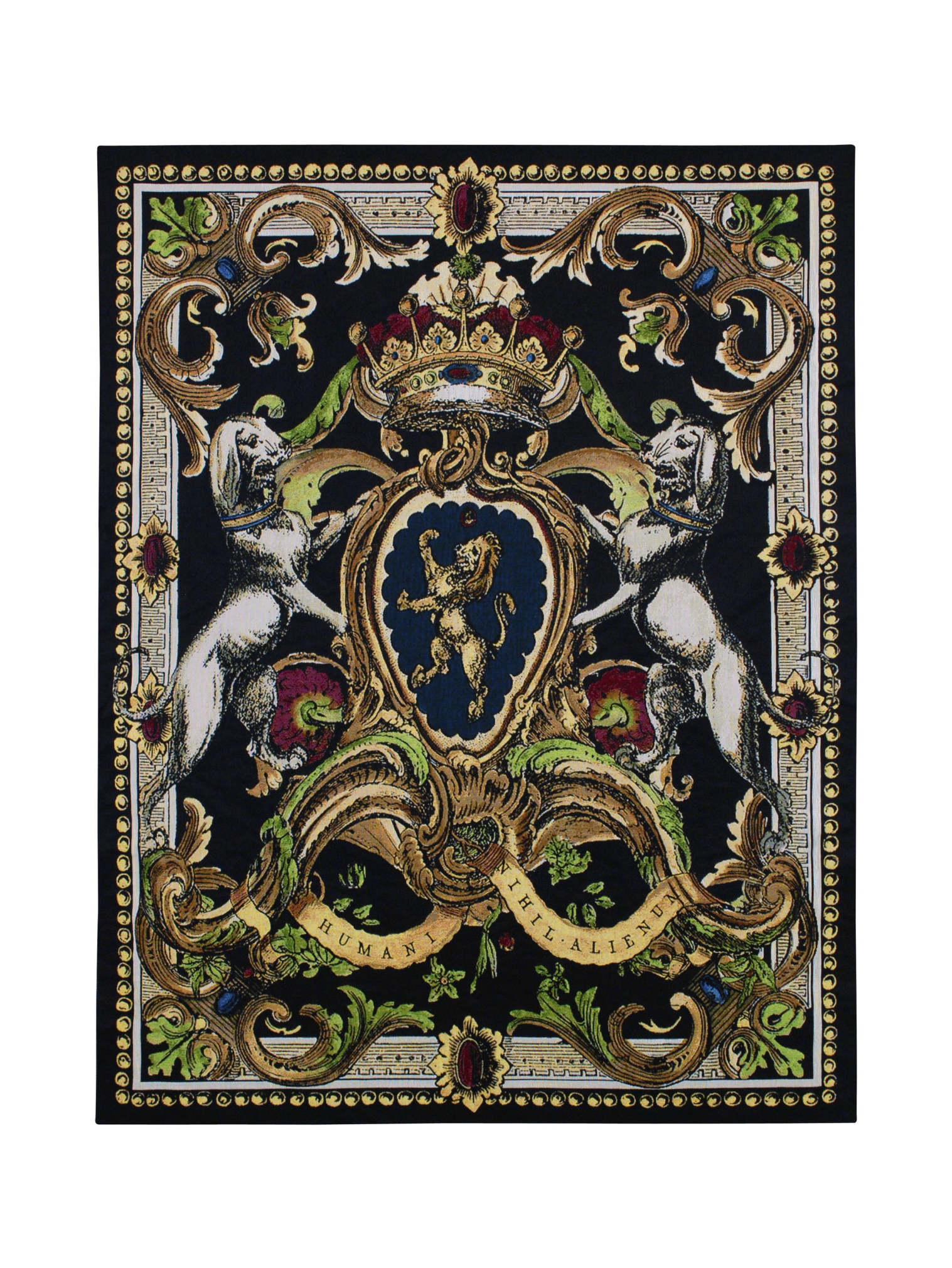 Crest On Black I Wall Tapestry