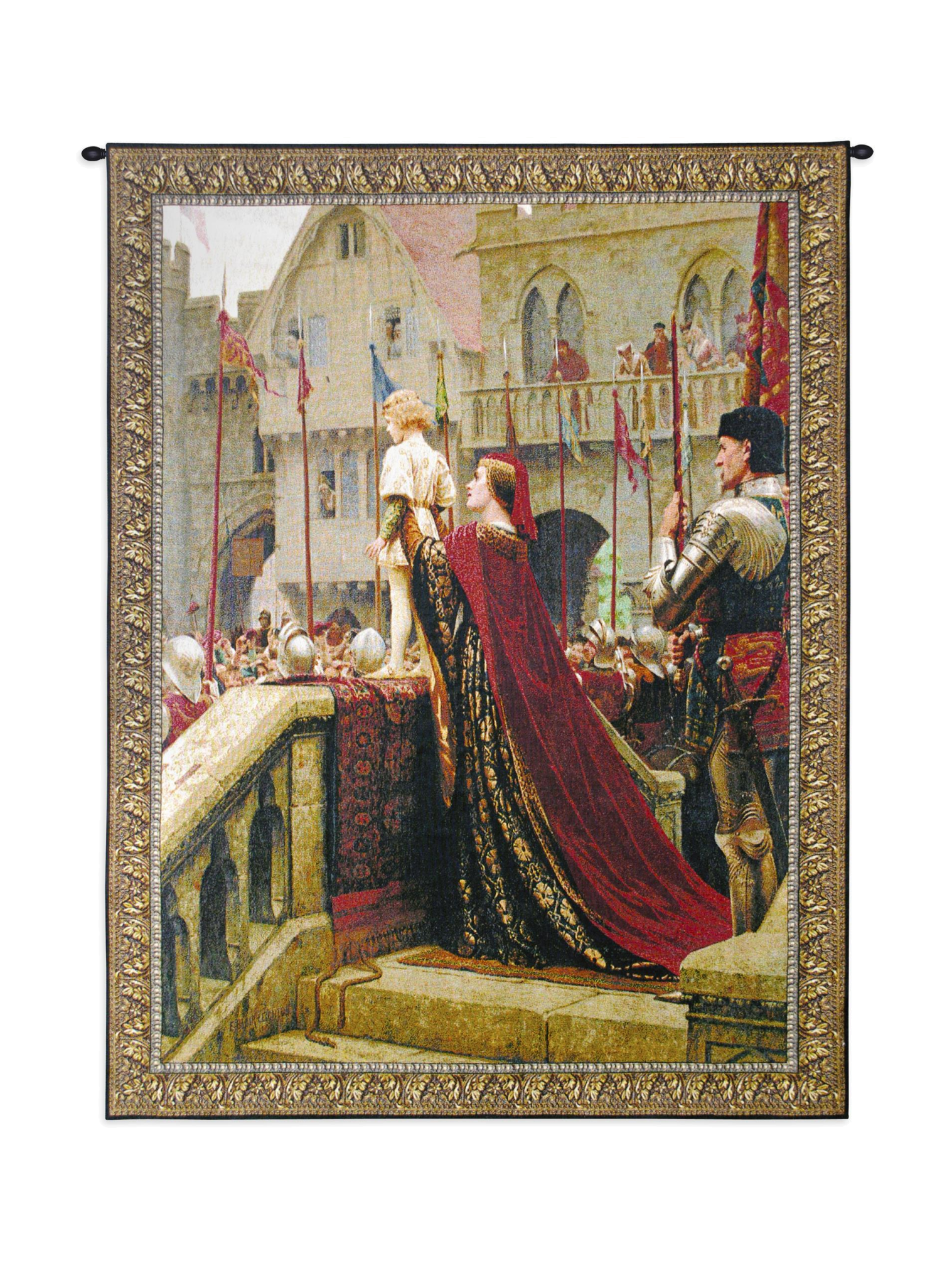 A Little Prince Likely In Time To Bless A Royal Throne Wall Tapestry