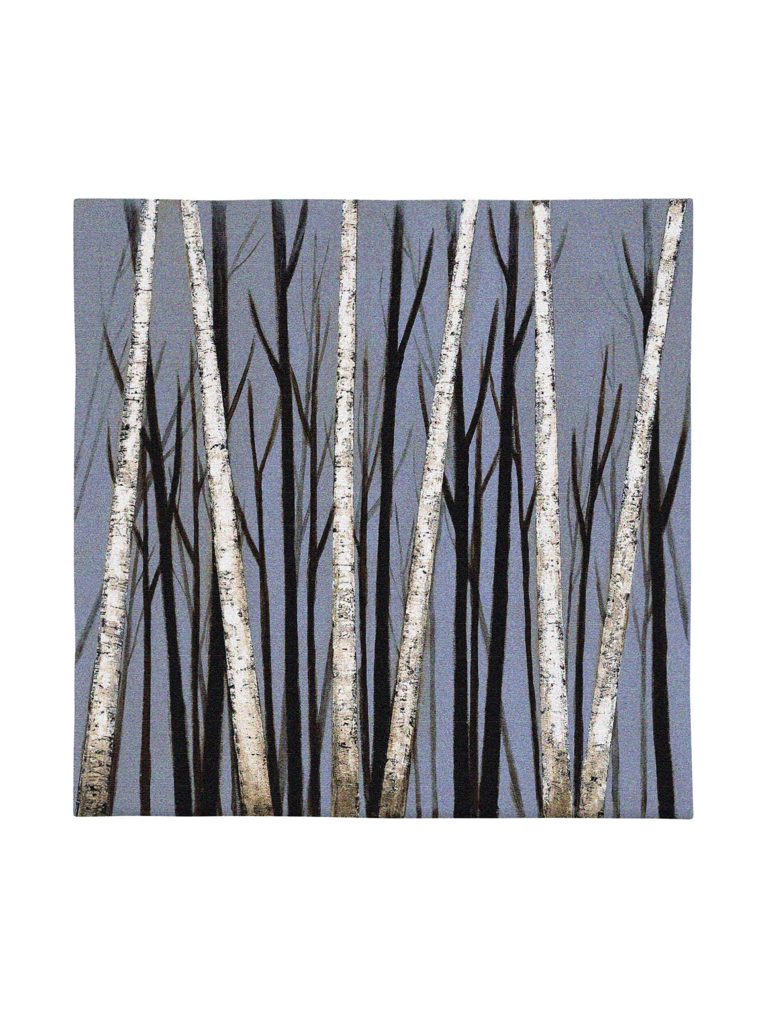 Birch Shadows Wall Tapestry