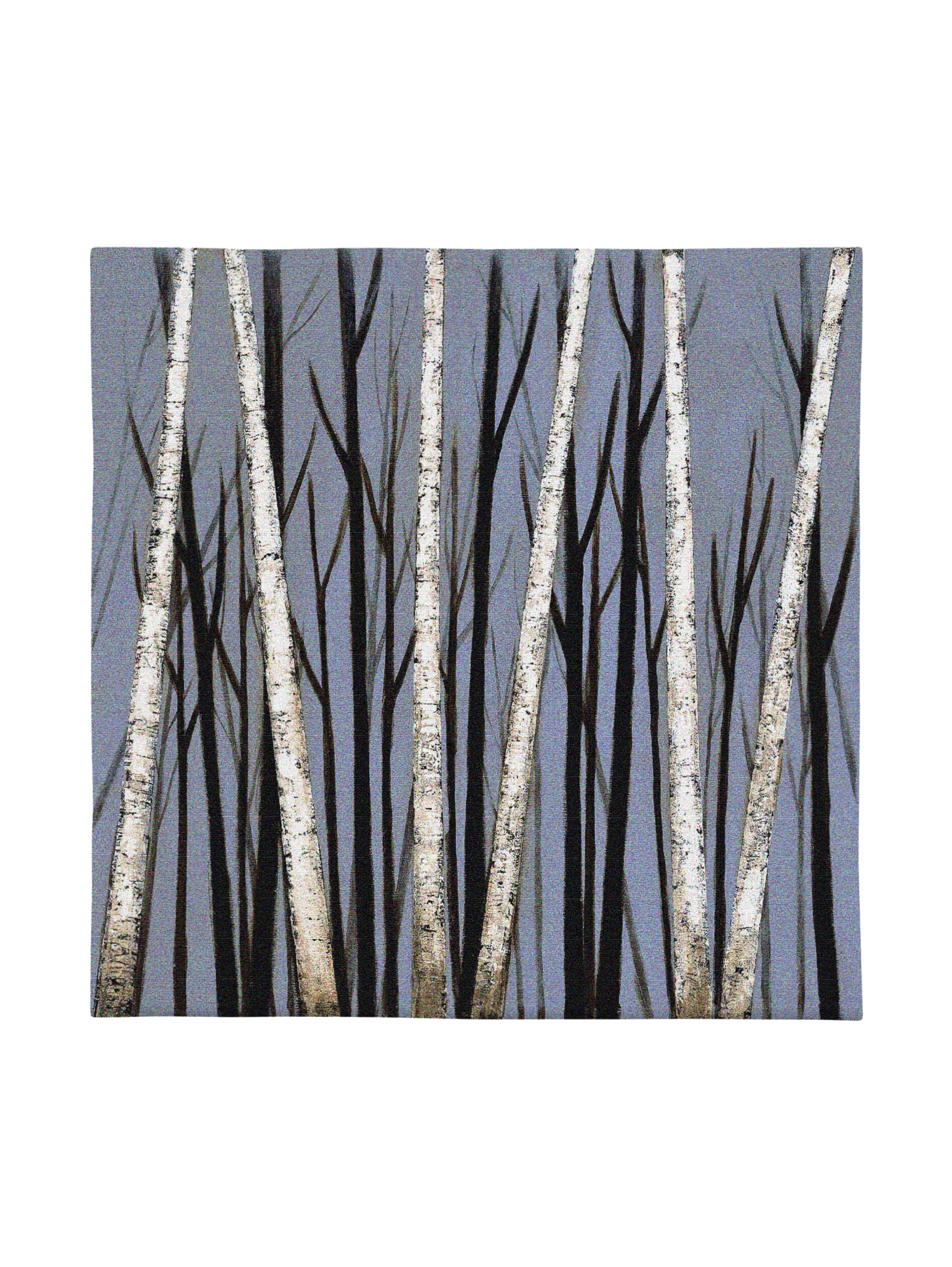 Birch Shadows Wall Tapestry
