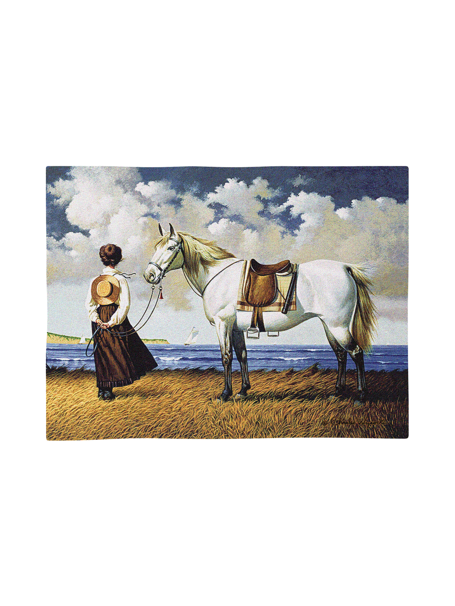 Sea Captain's Wife Abiding Wall Tapestry