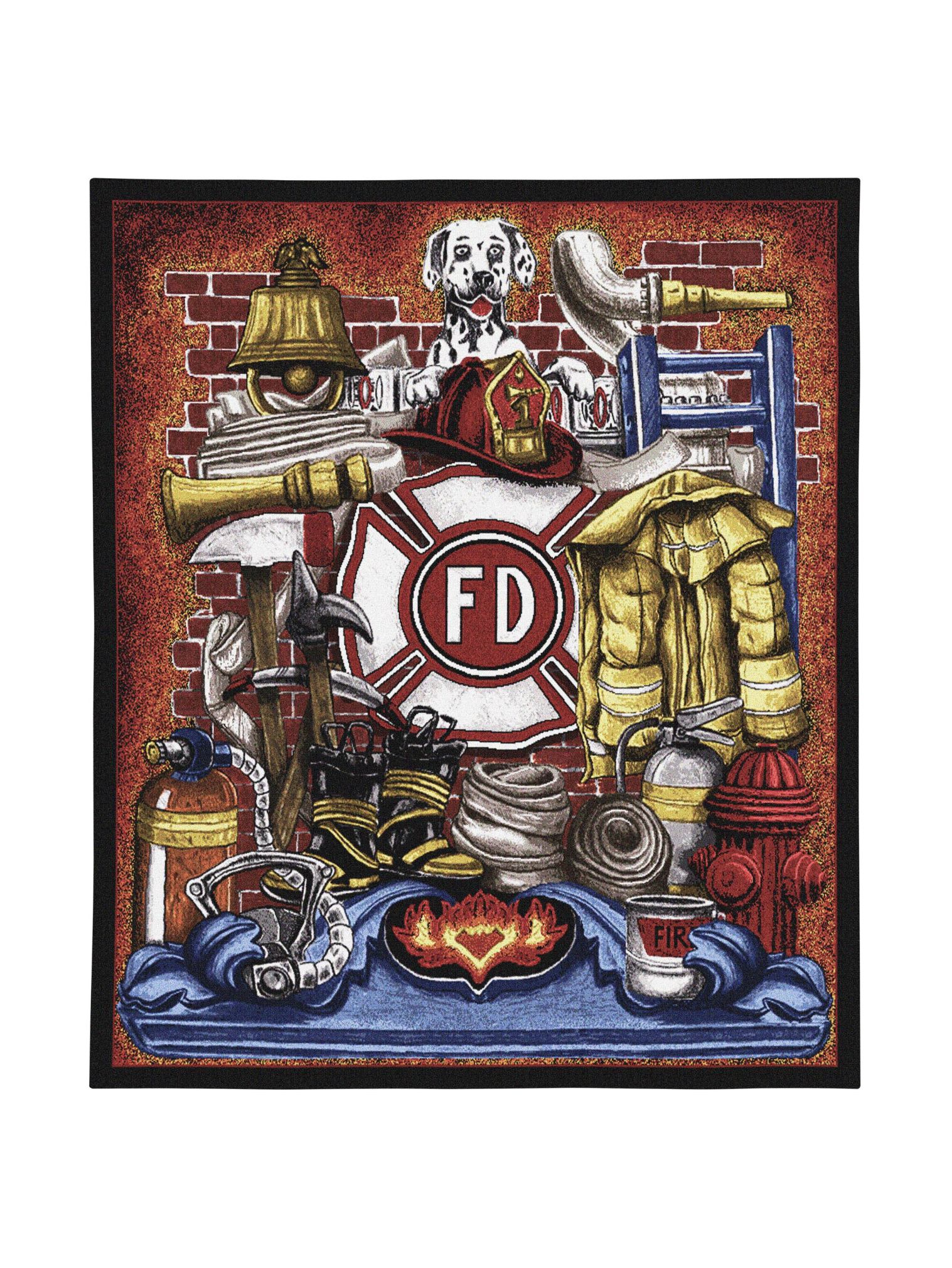 Fireman Pride Wall Tapestry